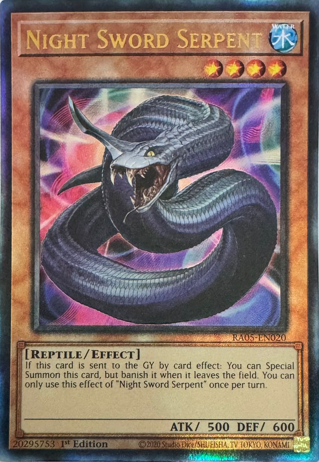 Yugioh! Night Sword Serpent Ra05-en020 1st edition Ultimate