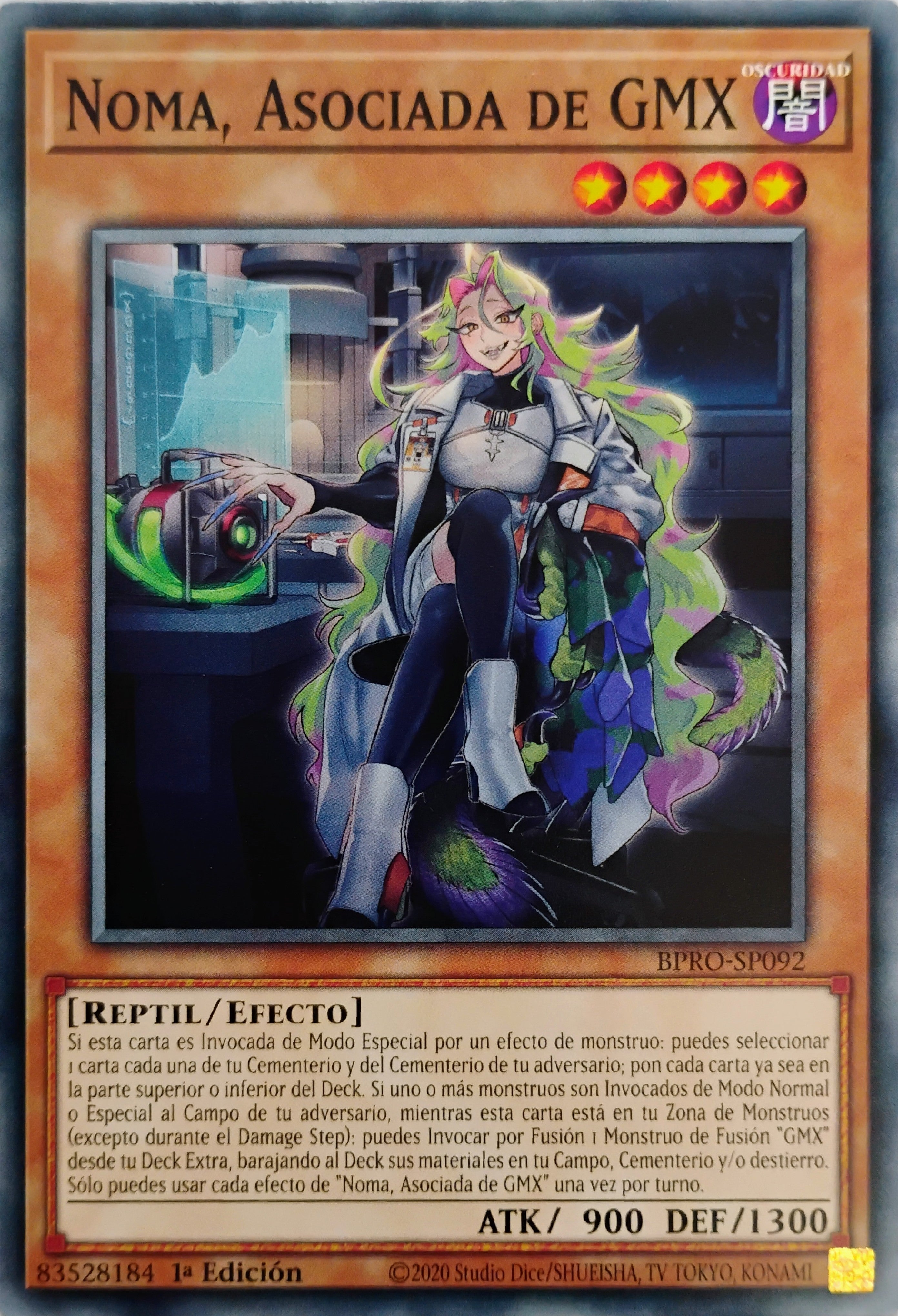 Yugioh! Noma, Asociada De GMX Bpro-sp092 Común