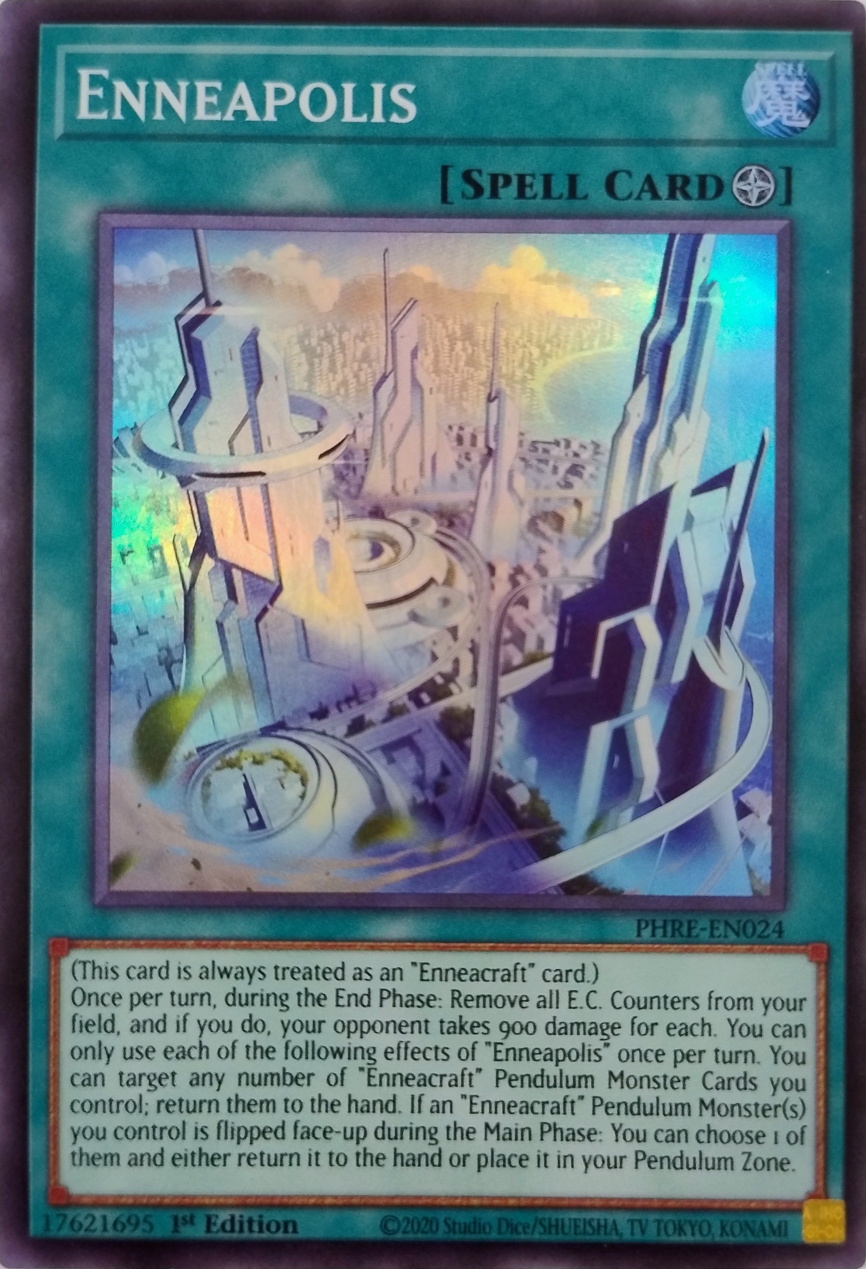 Yugioh! Enneapolis Phre-en024 1st Edition Super Rara