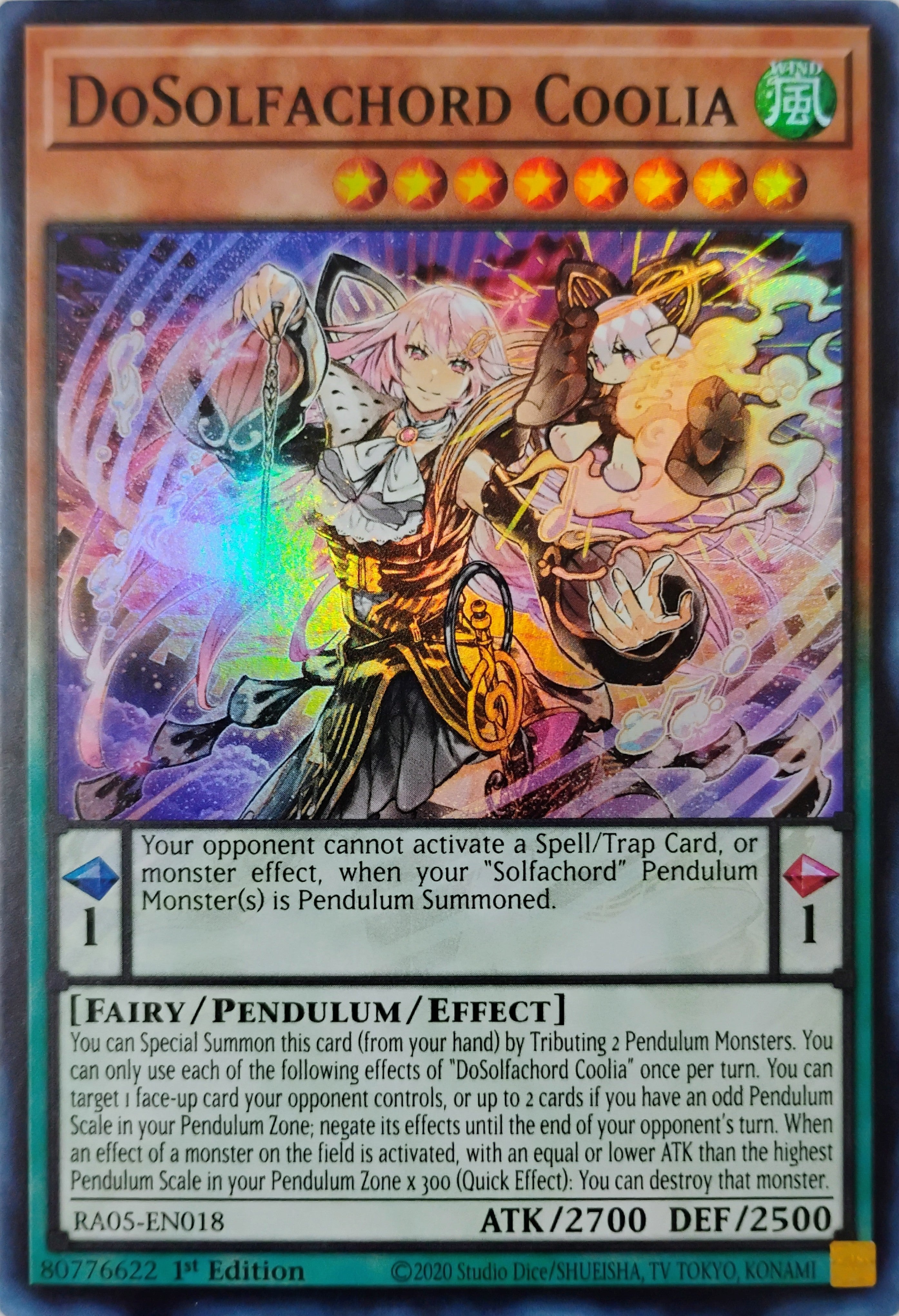 Yugioh! DoSolfachord Coolia Ra05-en018 Super Rare