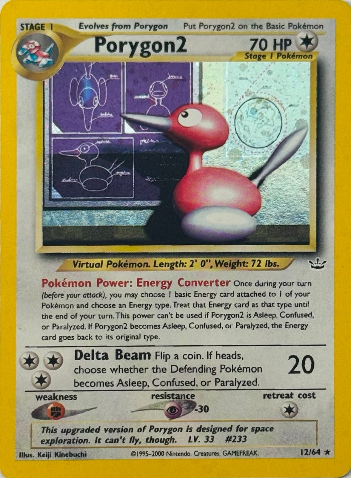 Pokemon Tcg Porygon2 12/64 Holo