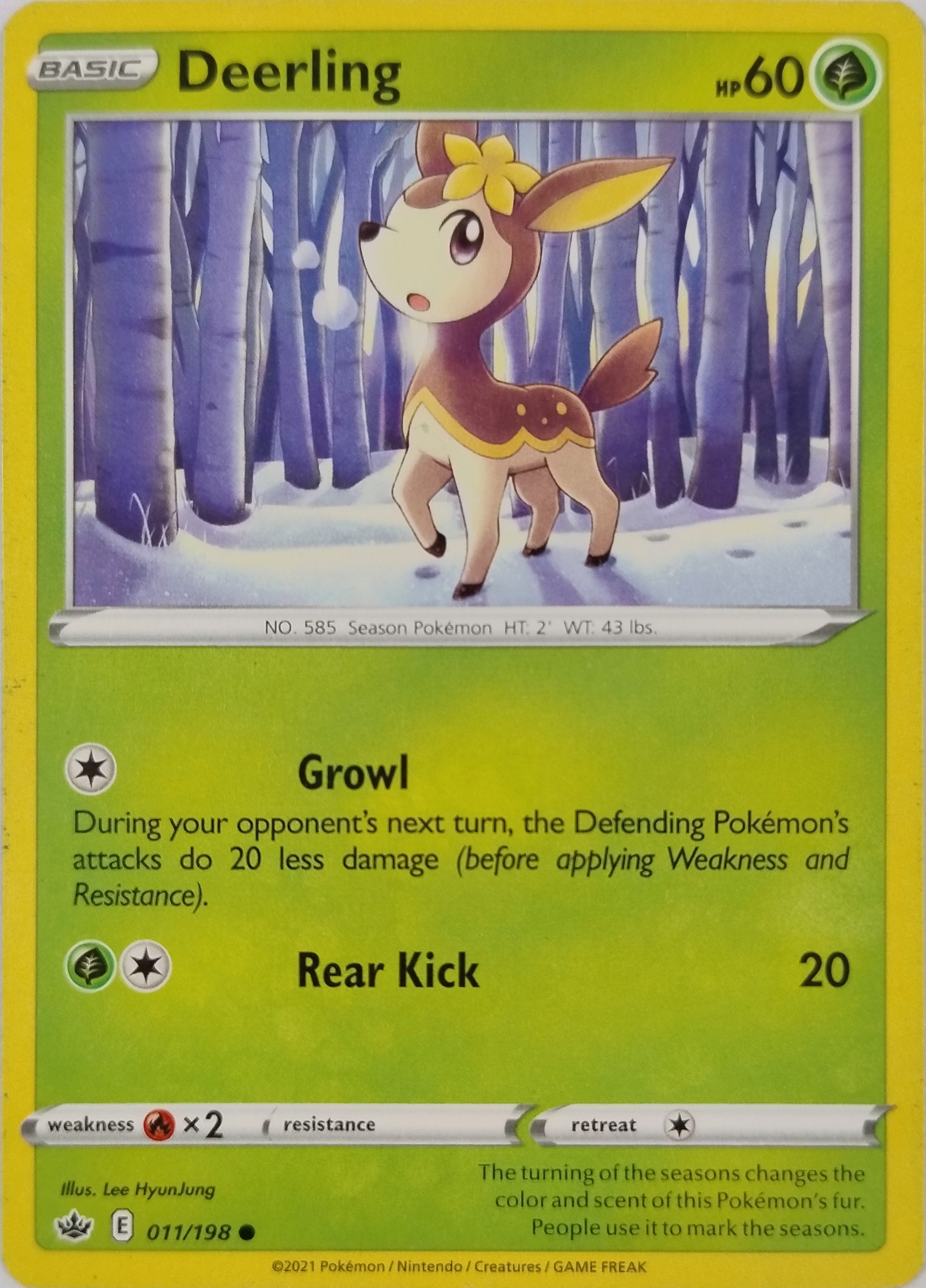 Pokémon Tcg Deerling 011/198