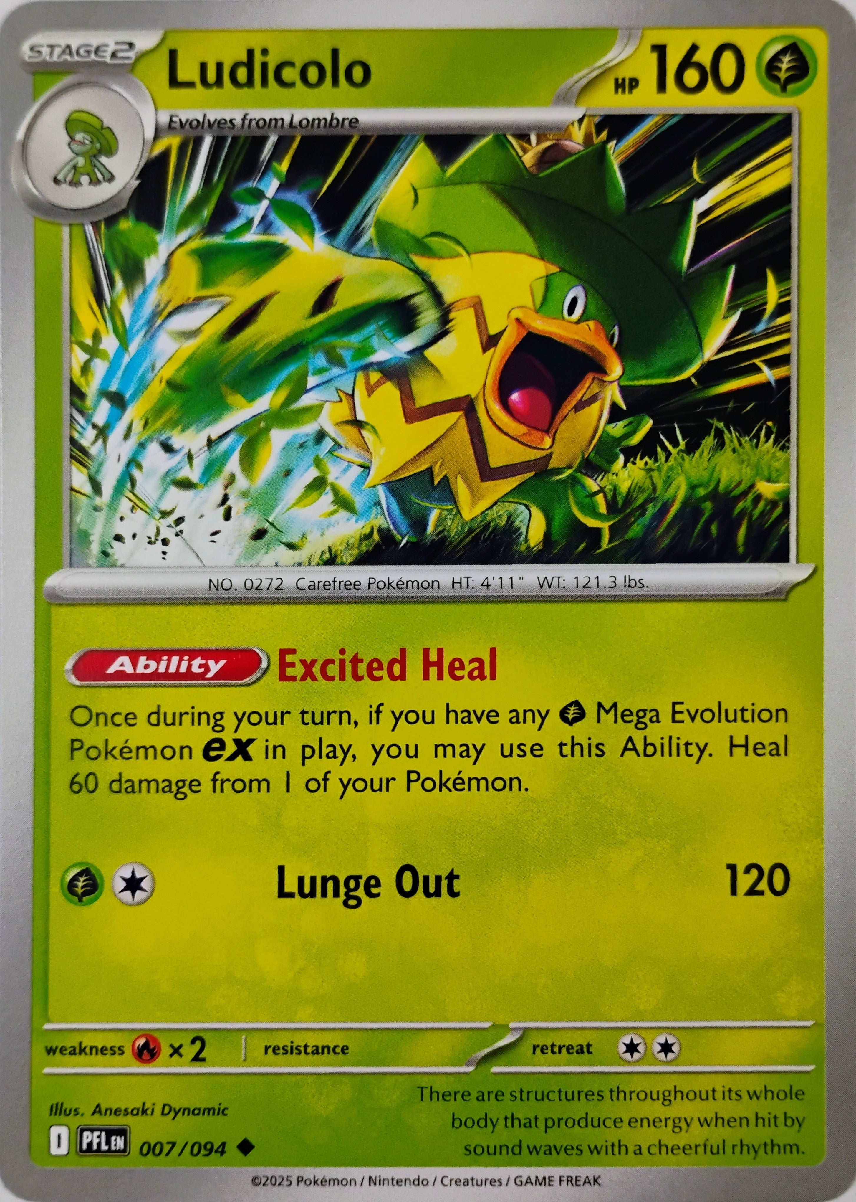 Pokémon tcg Ludicolo 007/094