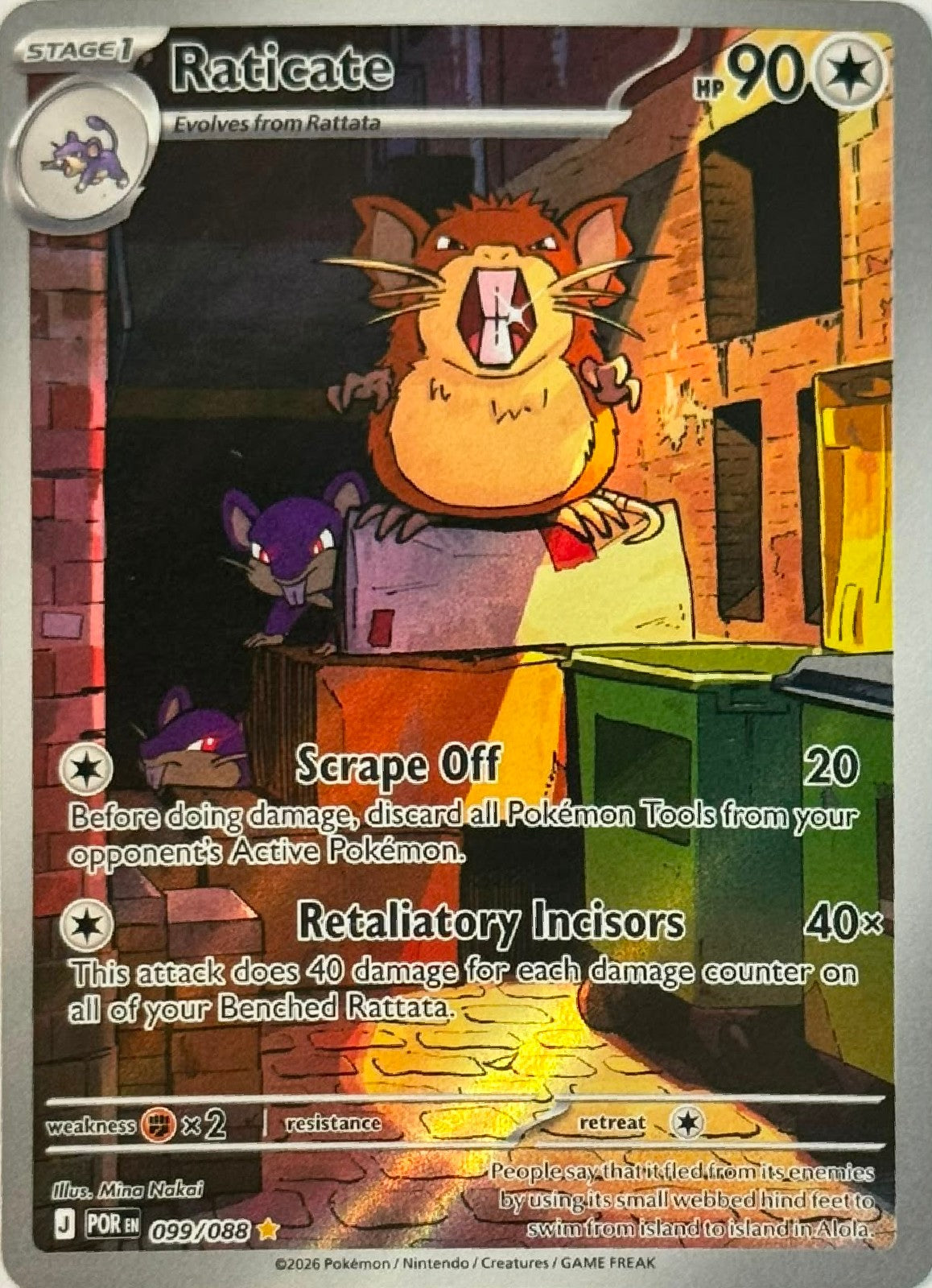 Pokémon Tcg Raticate 099/088