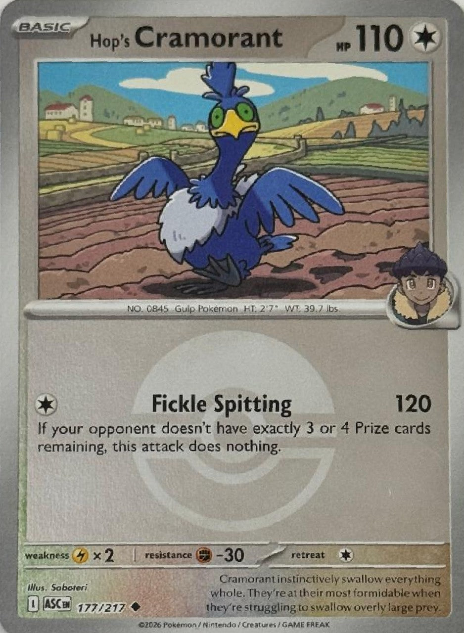 Pokémon Tcg Hop's Cramorant 177/217 (Poke Ball)