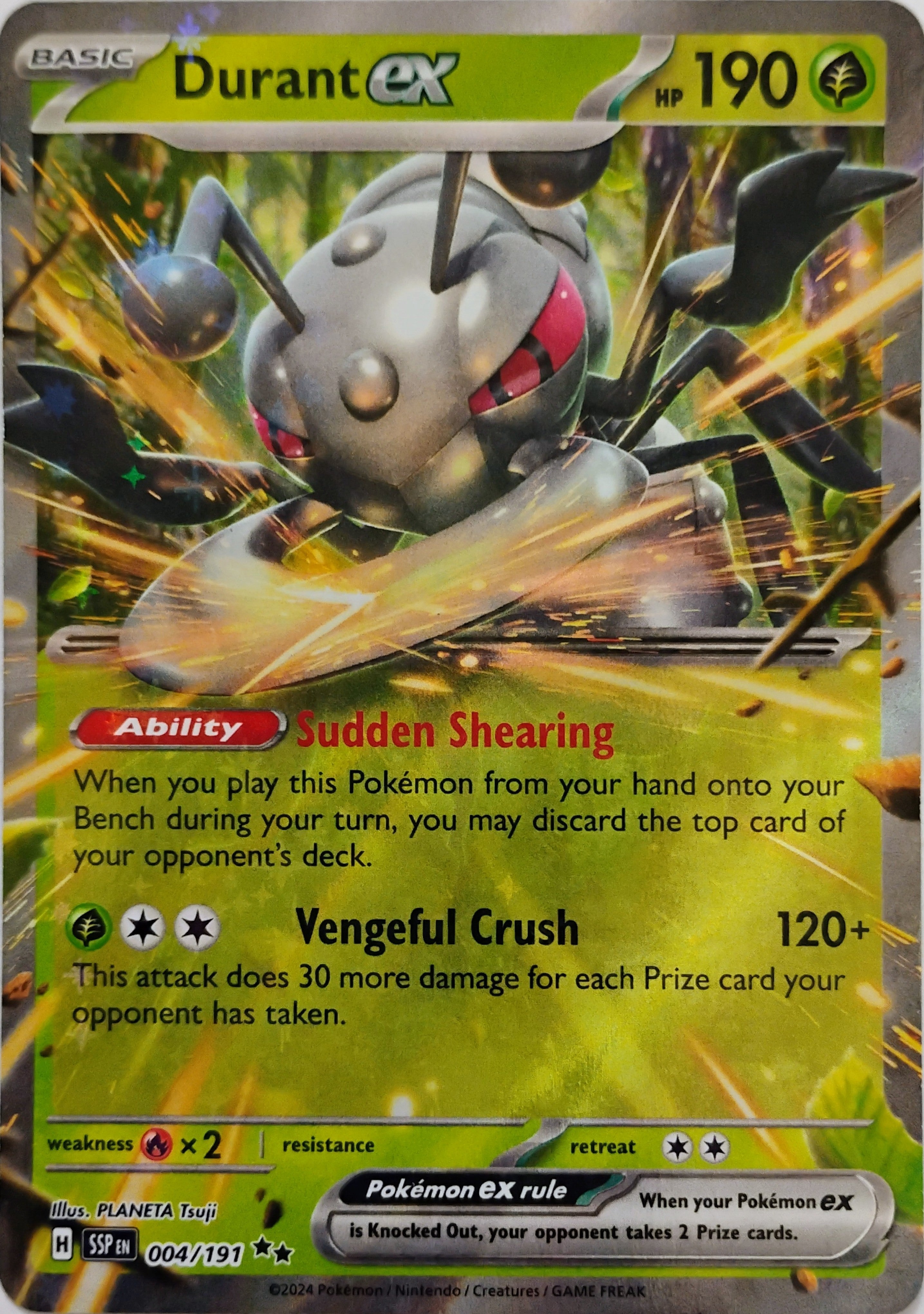 Pokémon tcg Durant Ex 004/191