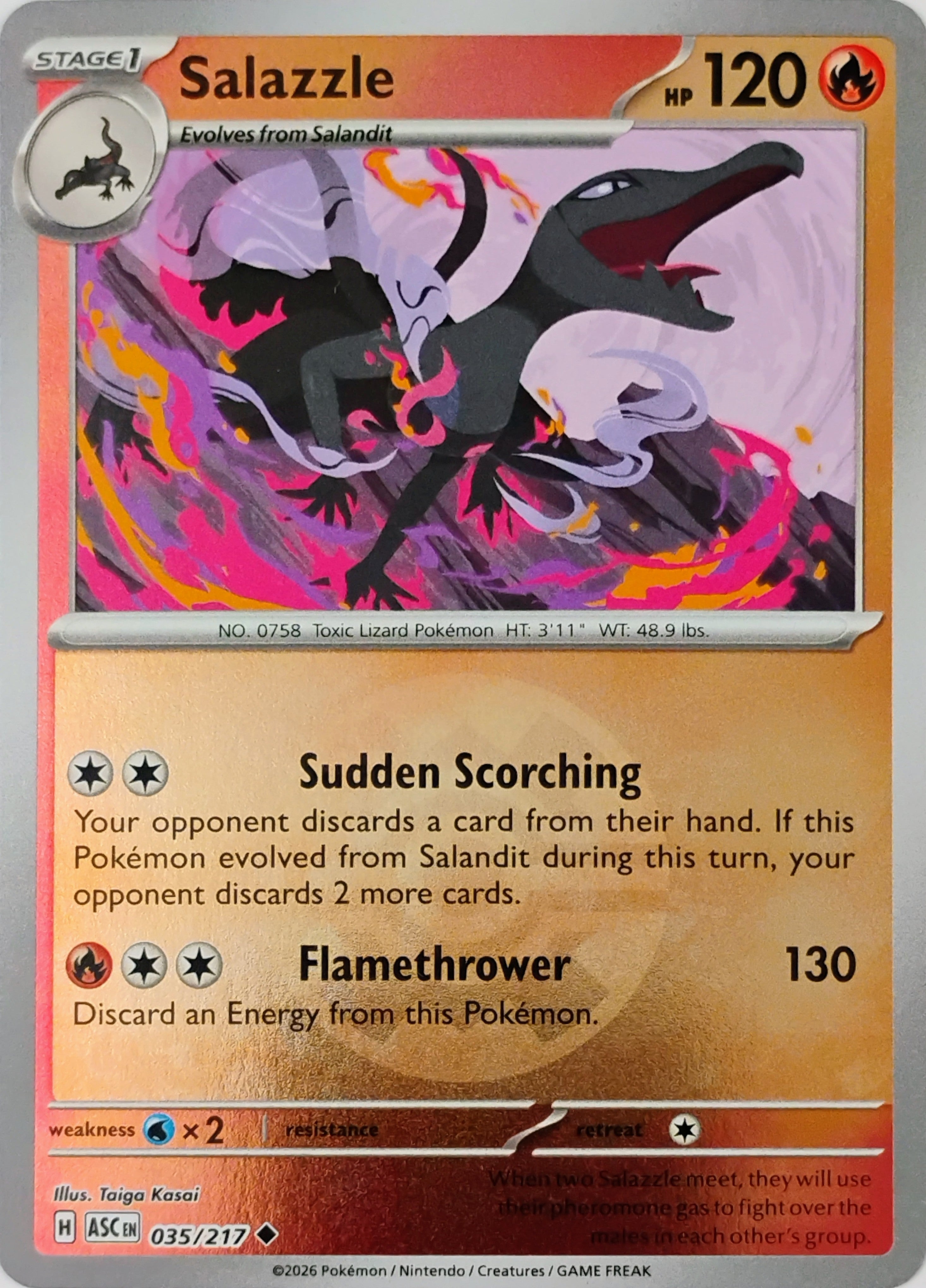 Pokémon tcg Salazzle 035/217 (Quick Ball)