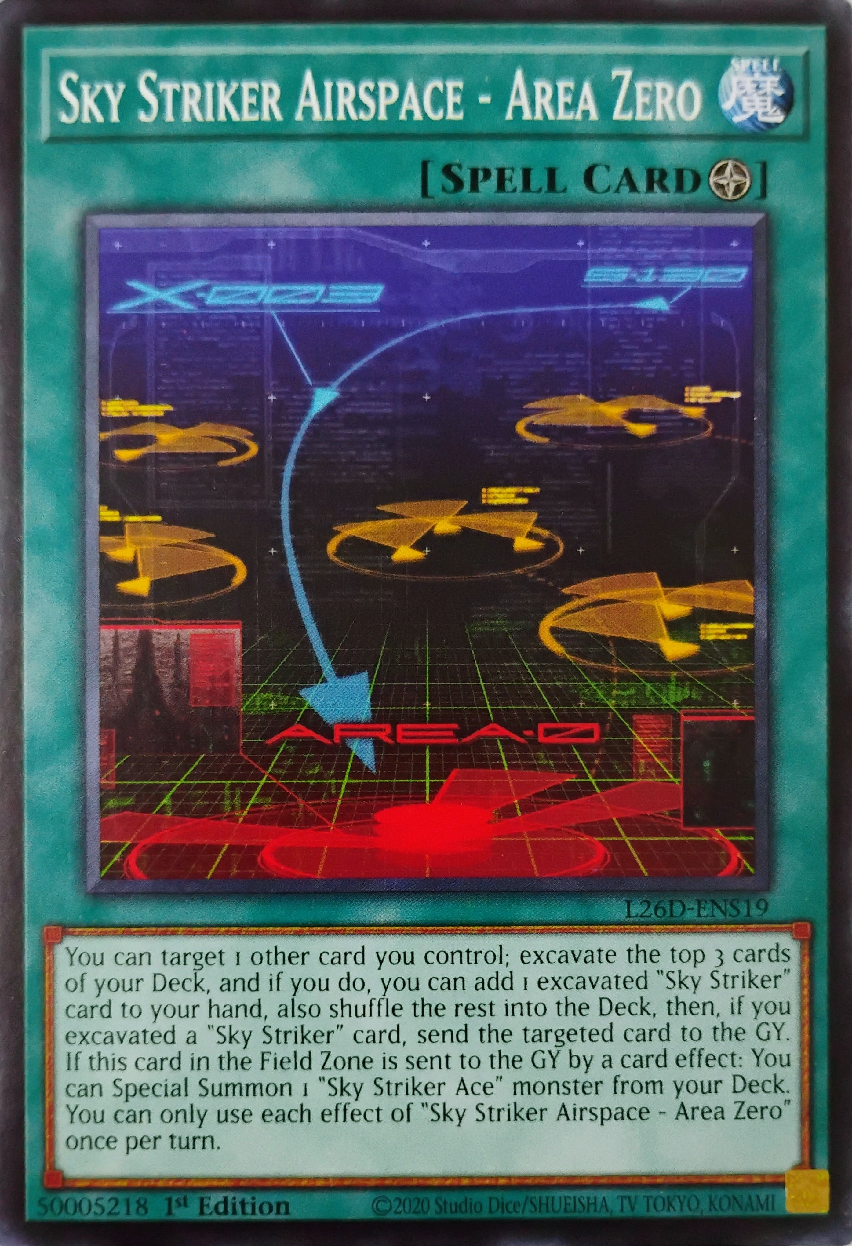Yugioh! Sky Striker Airspace - Area Zero L26D-ENS19 1st edition