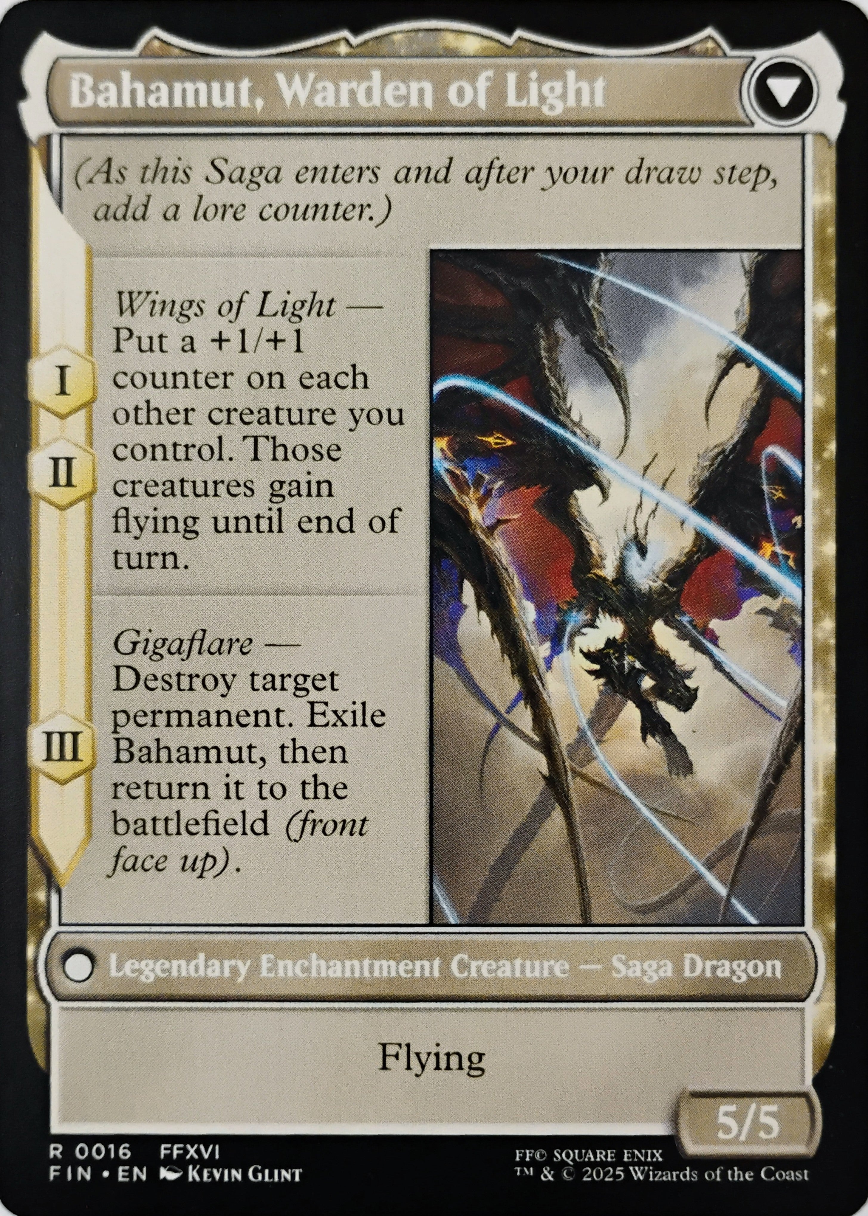 Magic tcg Dion, Bahamut's Dominant // Bahamut, Warden Of Light 0016 Rara