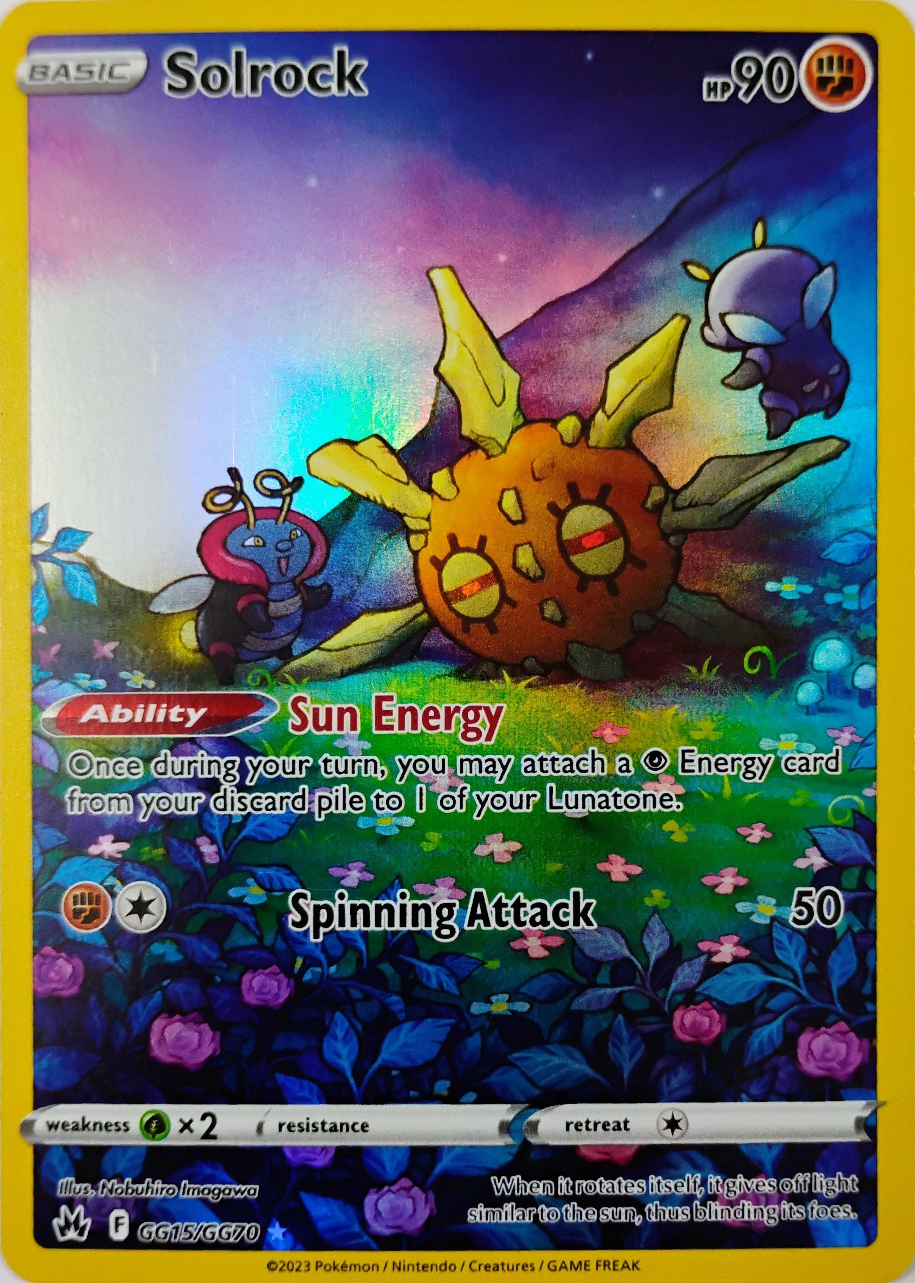 Pokémon tcg Solrock Gg15/Gg70