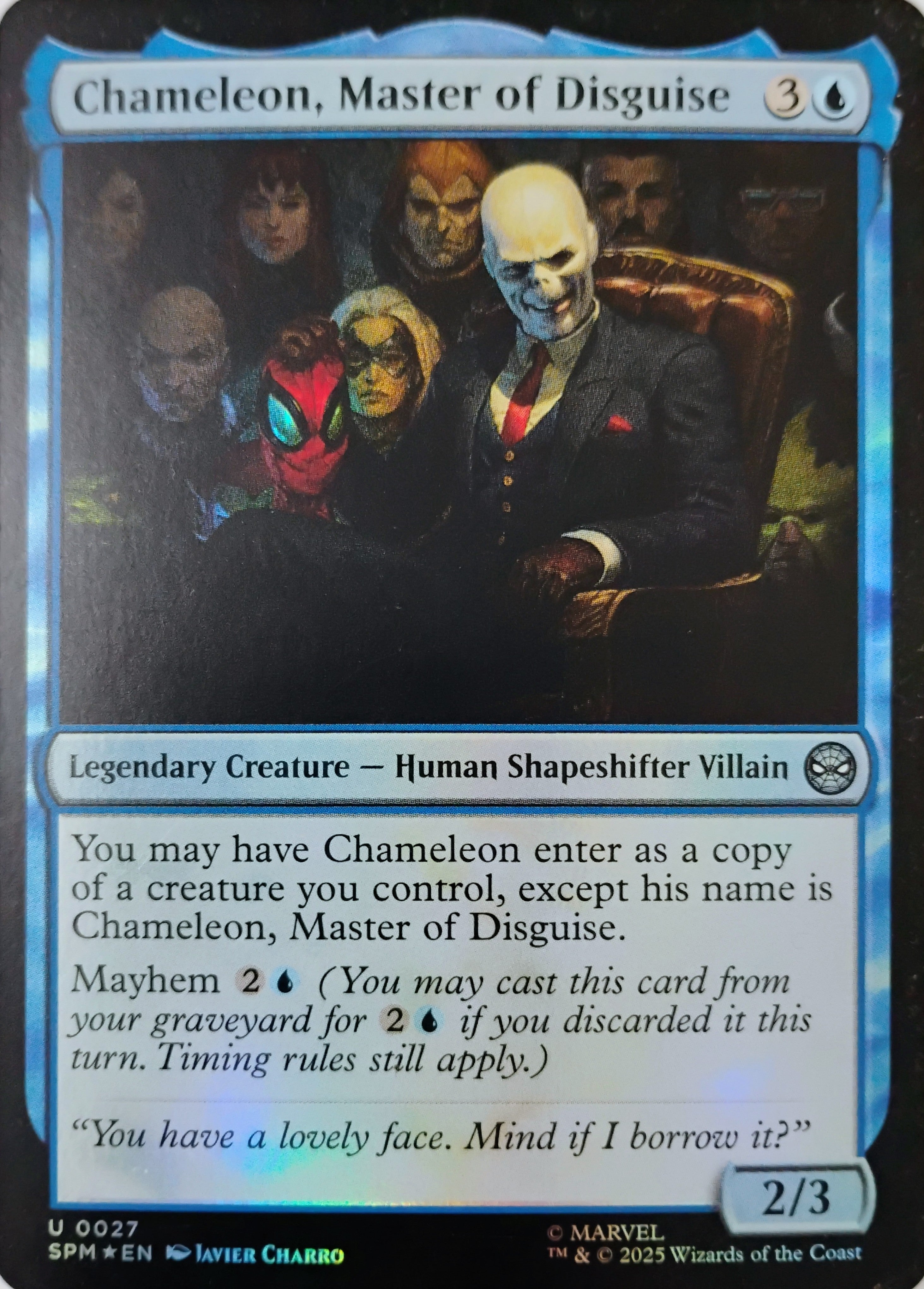 Magic tcg Chameleon, Master of Disguise 0027 Foil