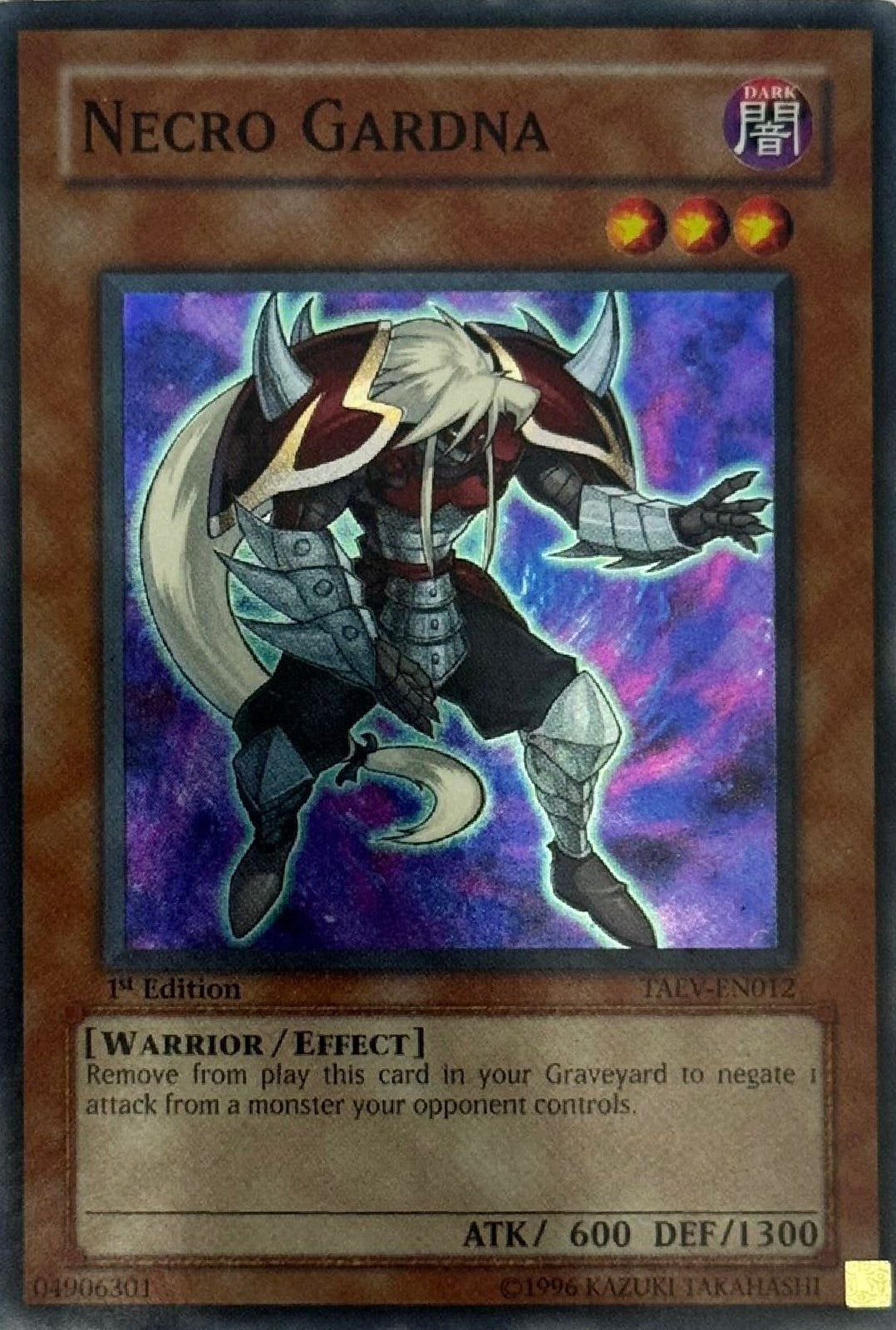 Yugioh! Necro Gardna TAEV-EN012 1st Editon Super Rare