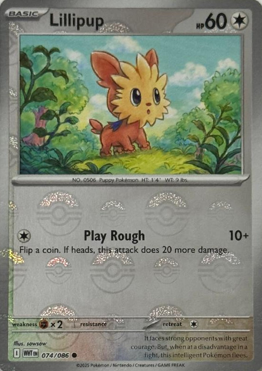 Pokémon Tcg Lillipup 074/086 (Poke Ball)