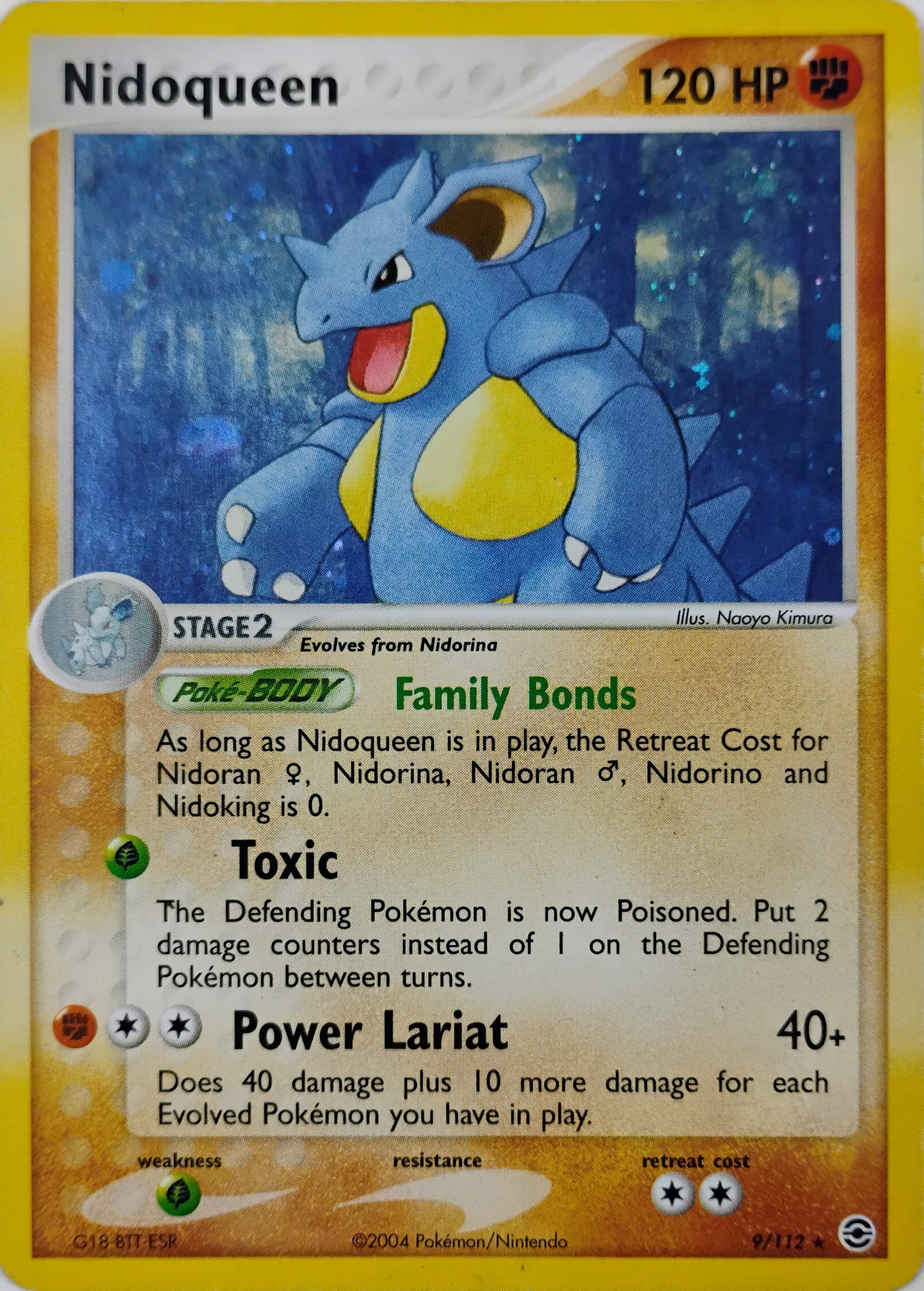 Pokémon tcg Nidoqueen 9/112 Holo Cosmo