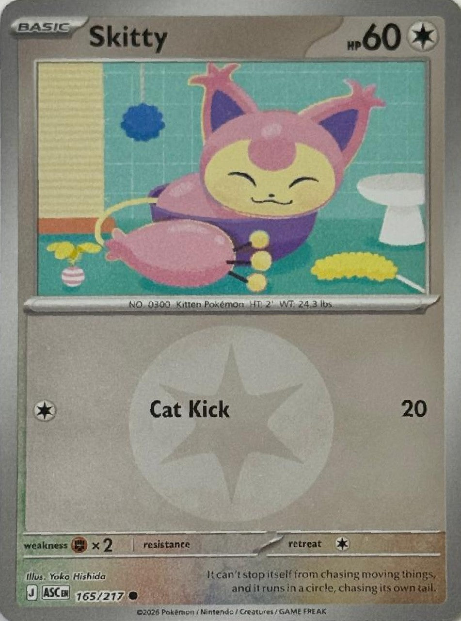Pokémon Tcg Skitty 165/217 (Energy Símbol)