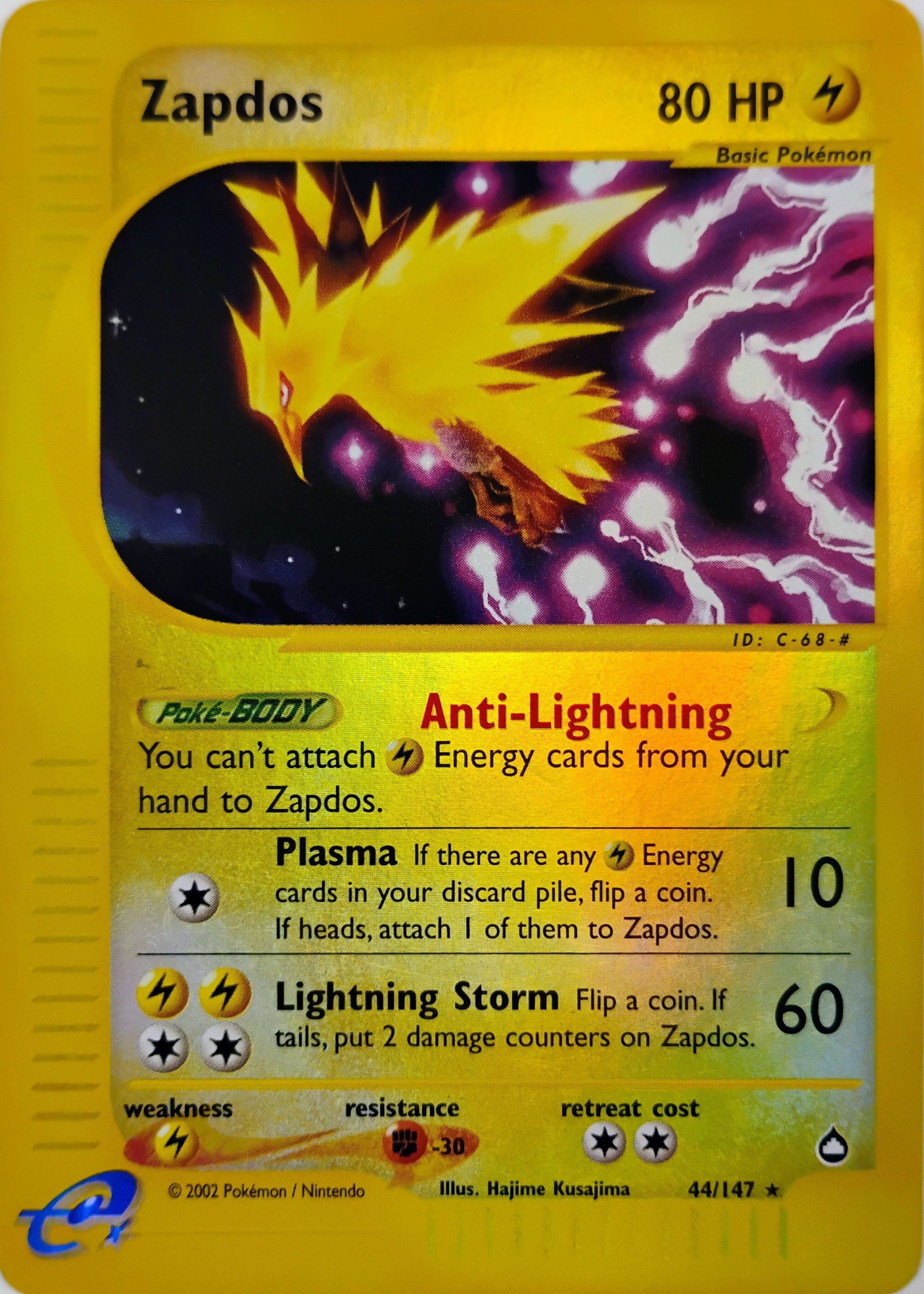 Pokémon tcg Zapdos 44/147 Reverse