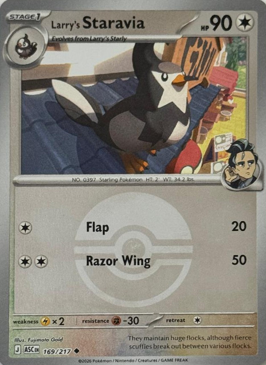 Pokémon Tcg Larry's Staravia 169/217 (Poke Ball)