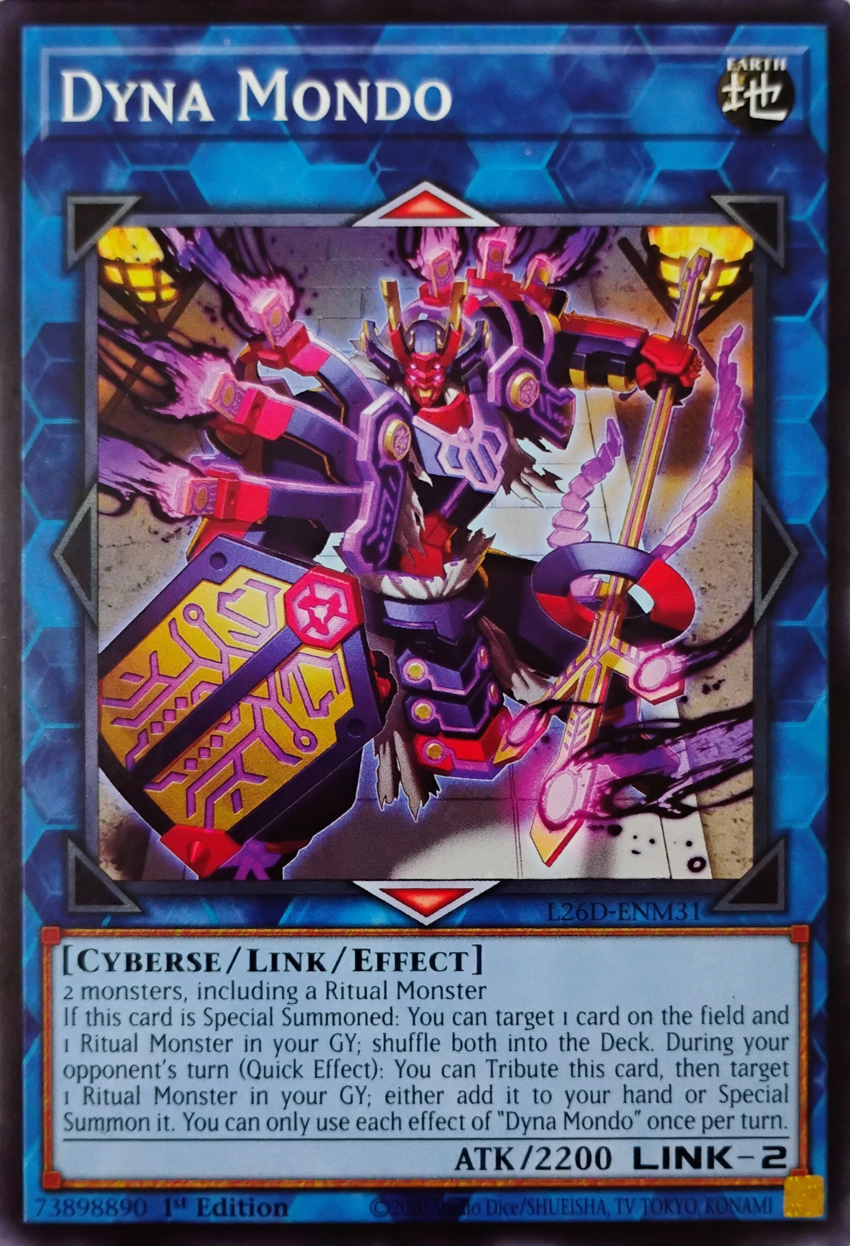 Yugioh! Dyna Mondo L26D-ENM31 1st edition