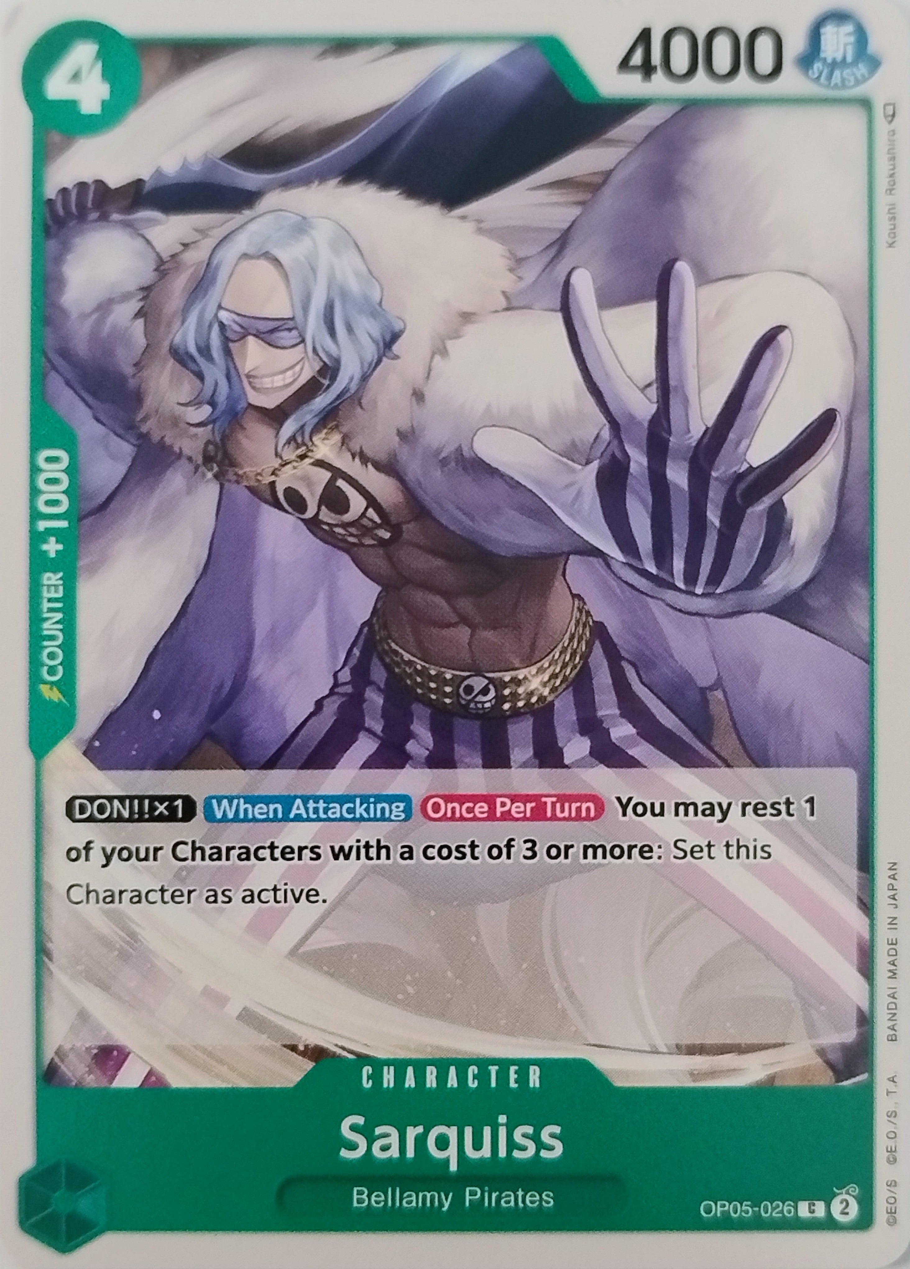 One Piece Tcg Sarquiss Op05-026