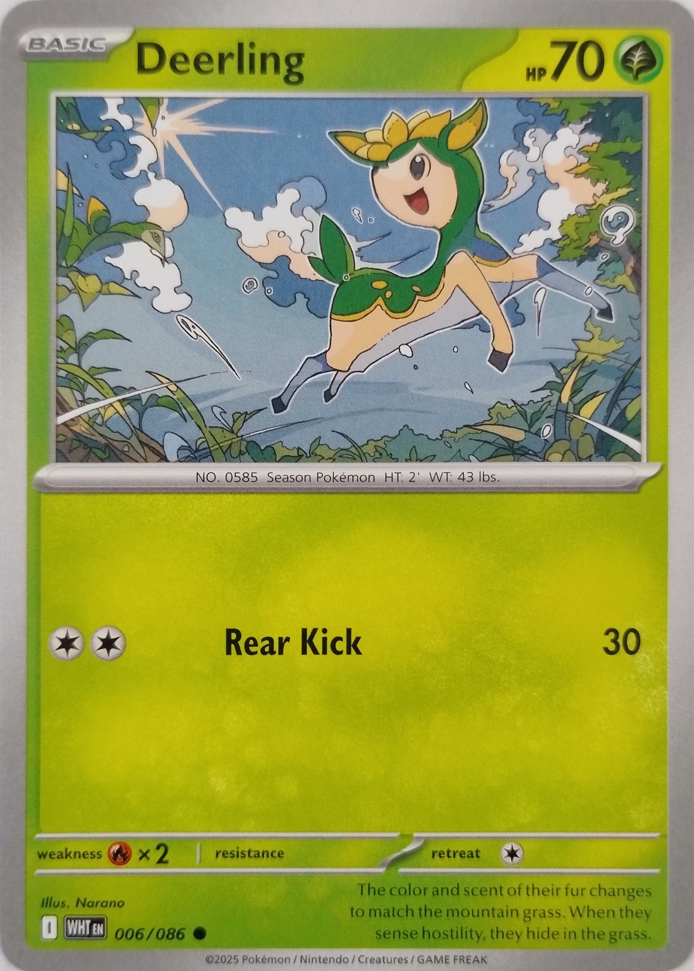 Pokémon Tcg Deerling 006/086