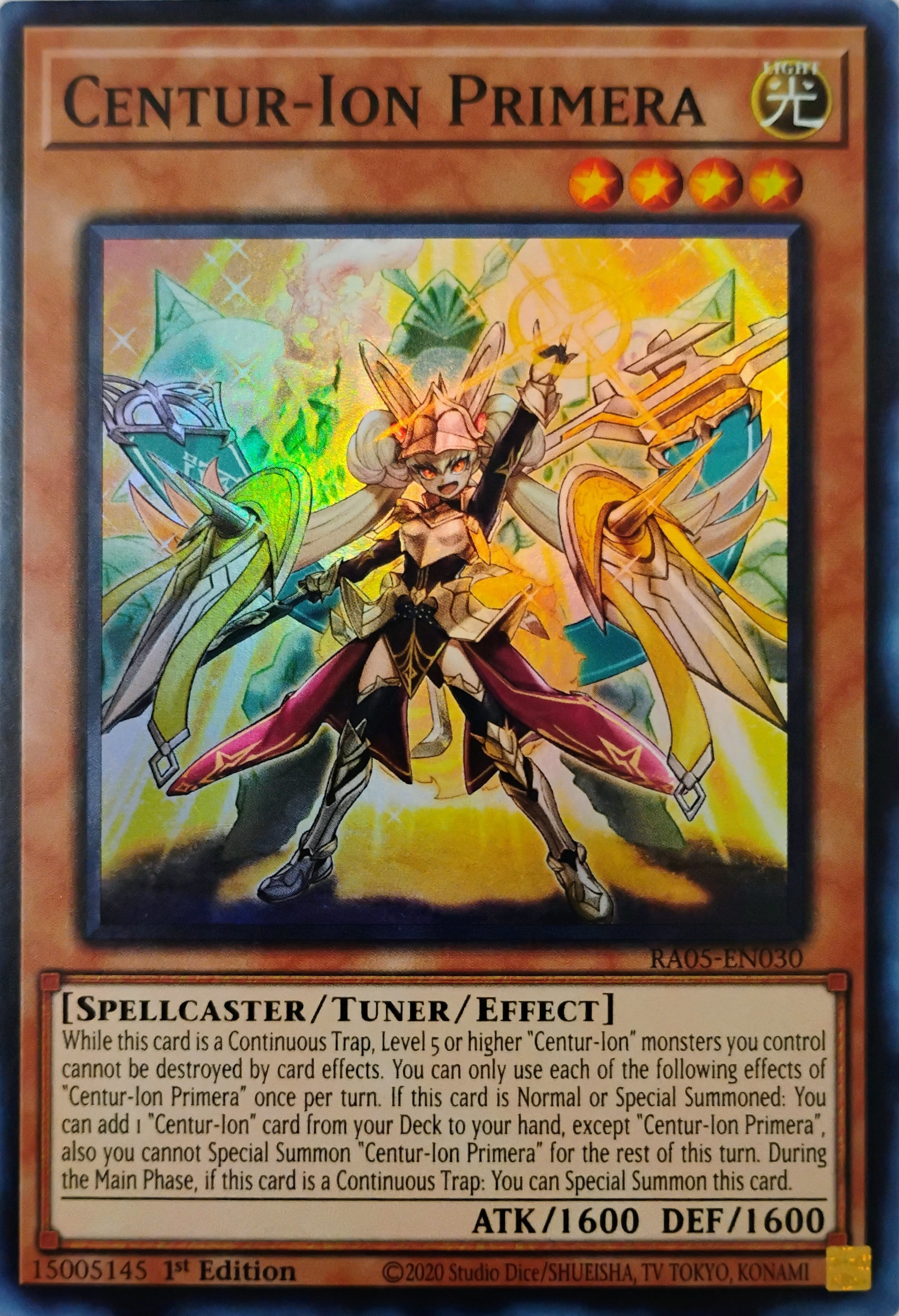 Yugioh! Centur-Ion Primera Ra03-en030 Super Rare