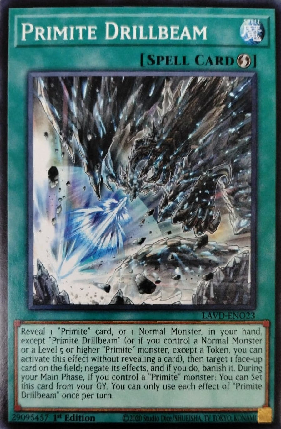 Yugioh! Primite Drillbeam LAVD-ENO03 1st Edition