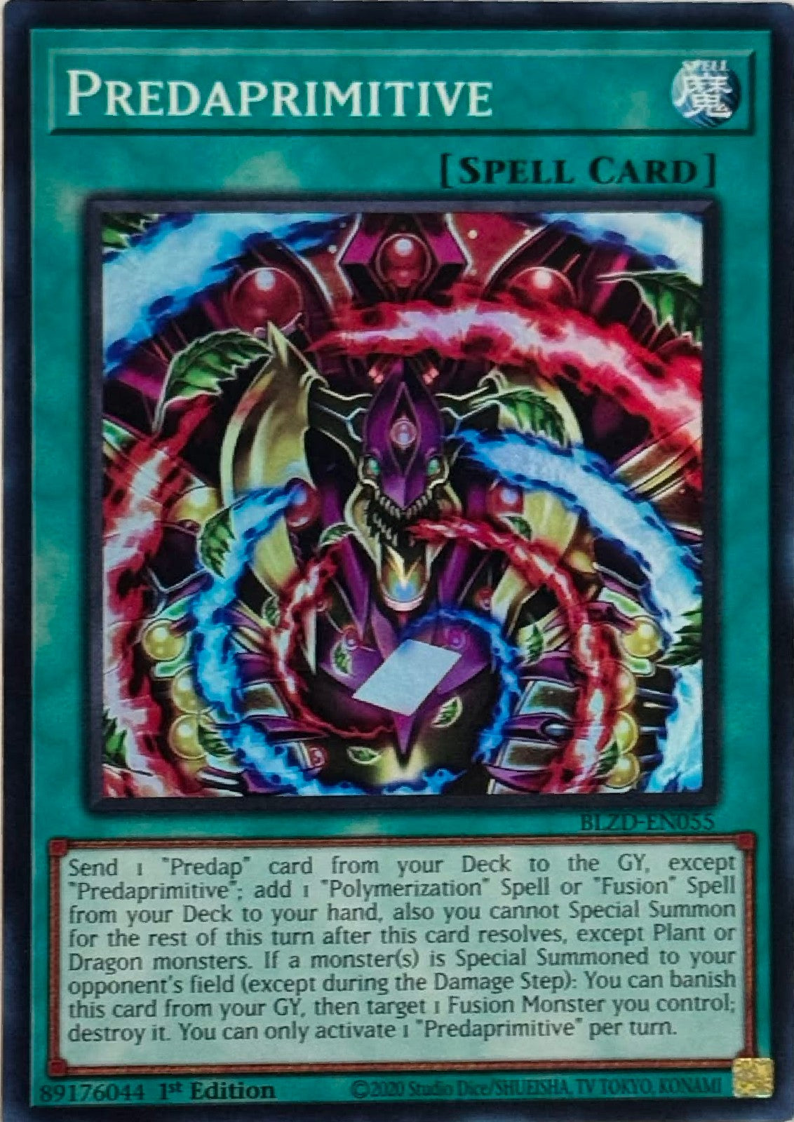 Yugioh! Predaprimitive BLDZ-EN055 1st Edition Super
