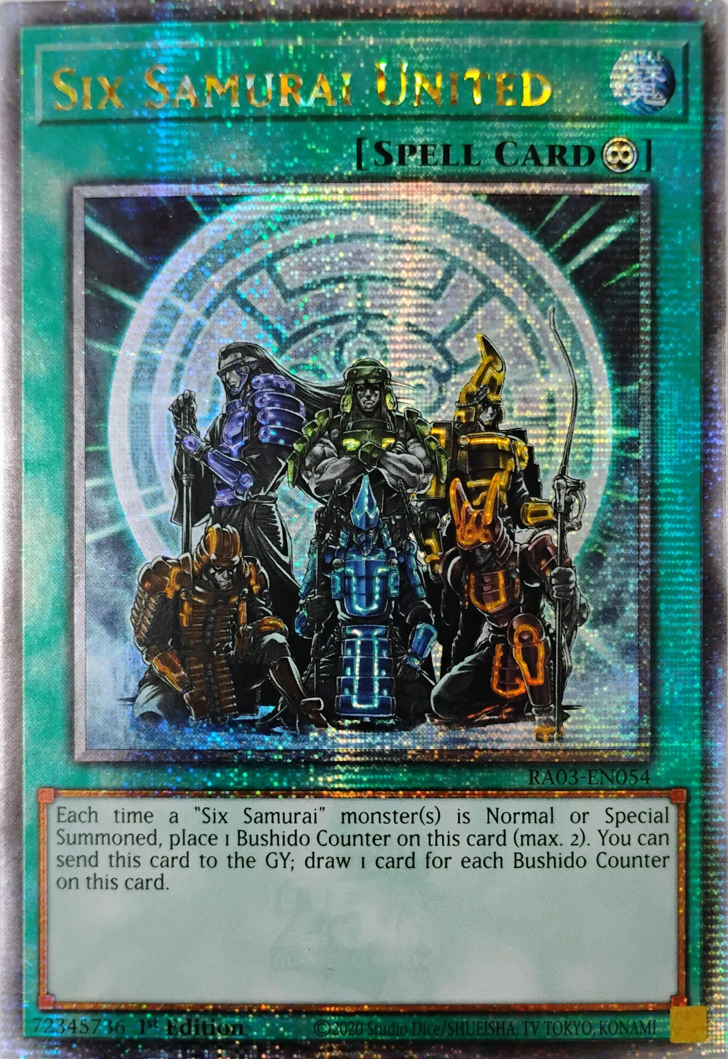 Yugioh! Six Samurai United Ra03-en054 Quarter Century