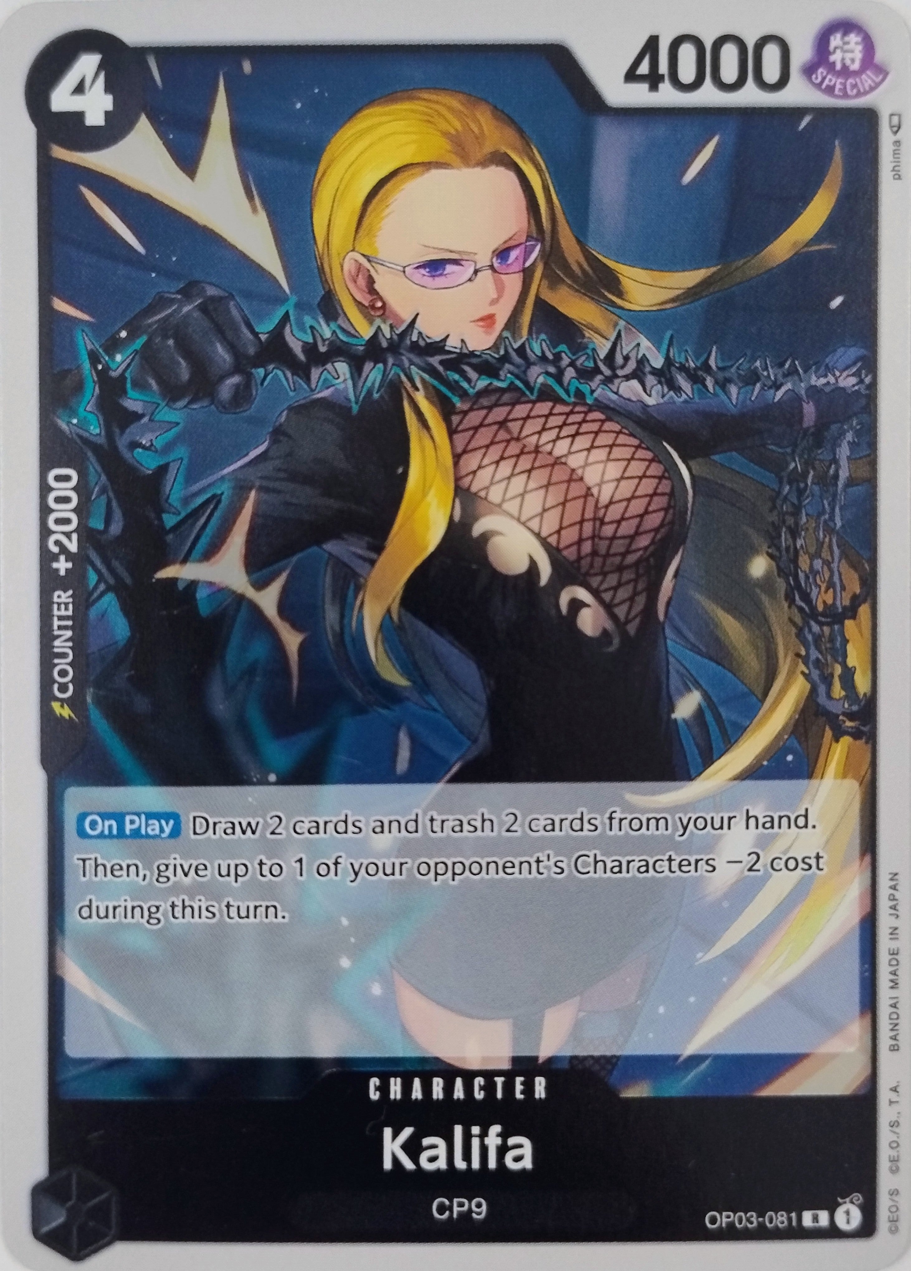 One Piece Tcg Kalifa Op03-081 Foil
