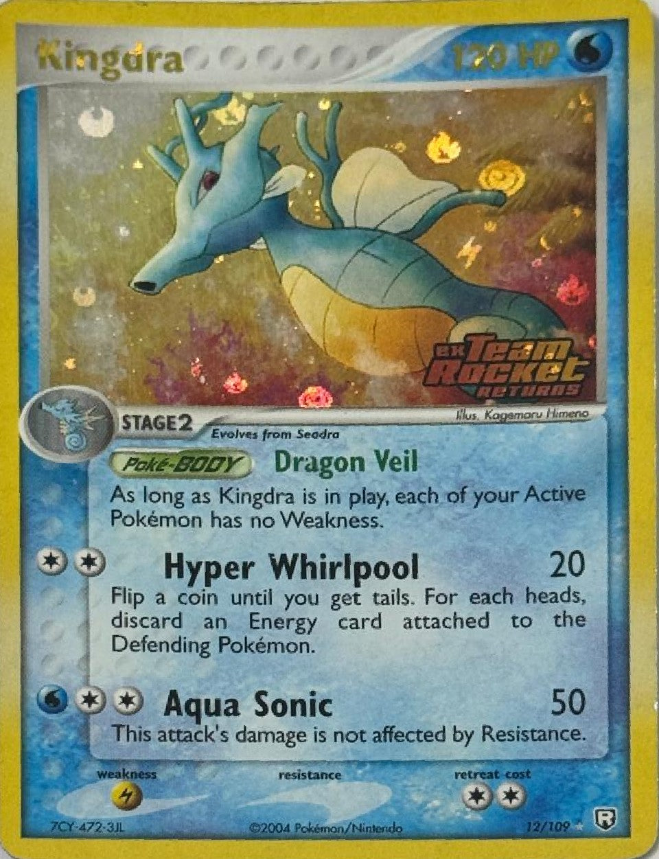 Pokémon Tcg Kingdra 12/109 Holo (Team Rocket Returns)