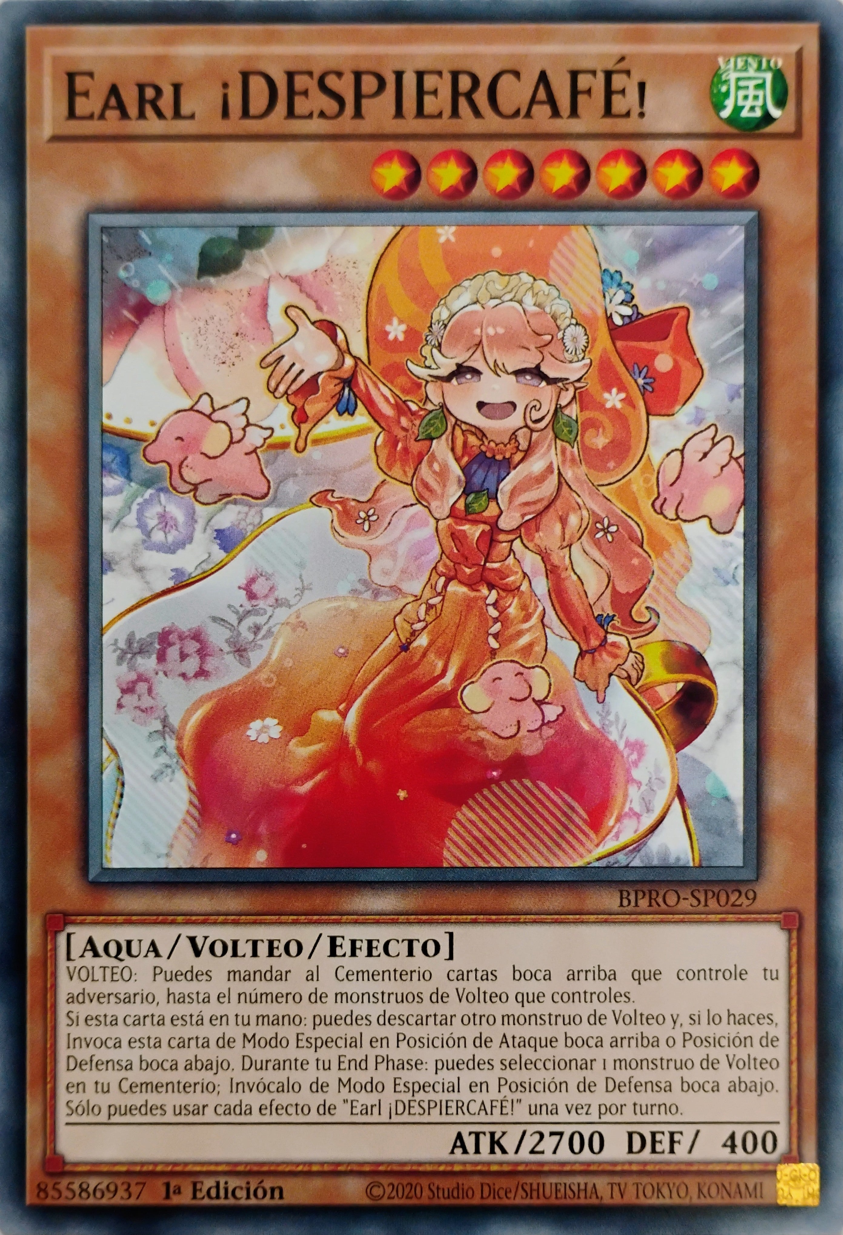 Yugioh! Earl ¡Despiercafe! Bpro-sp029 Común