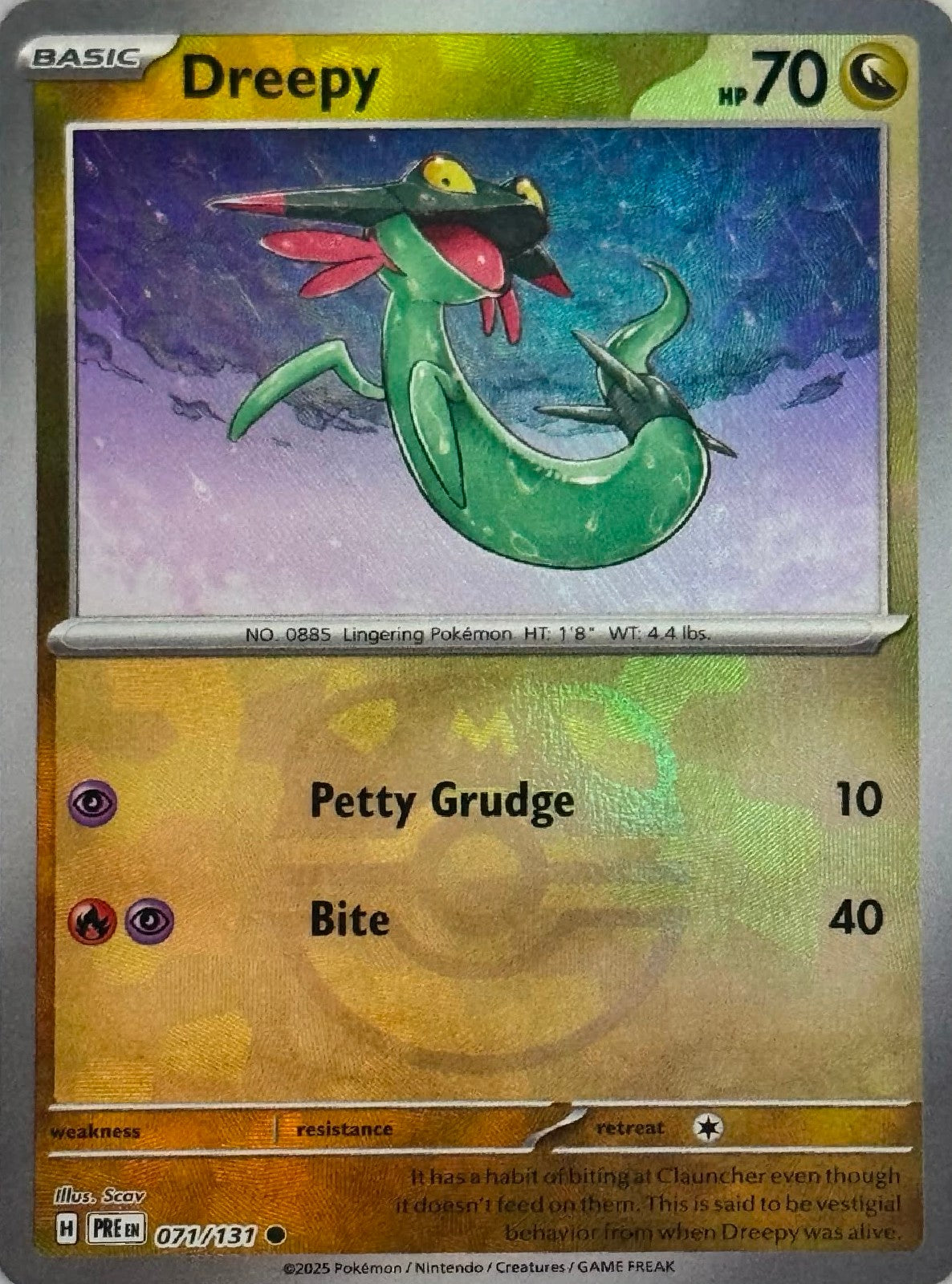 Pokémon Tcg Dreepy 071/131 (Master Ball)