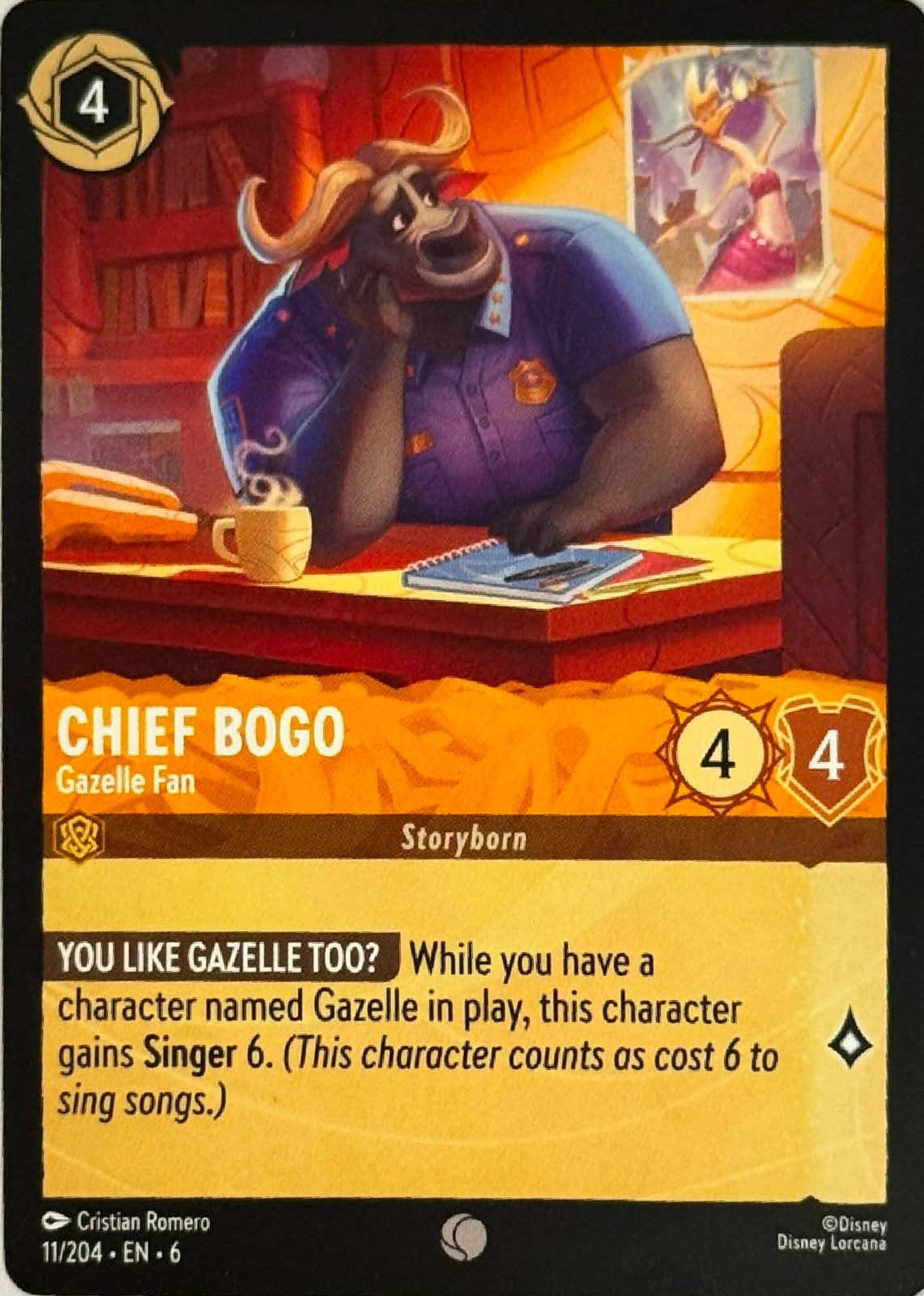 Disney Lorcana Chief Bogo 11/204