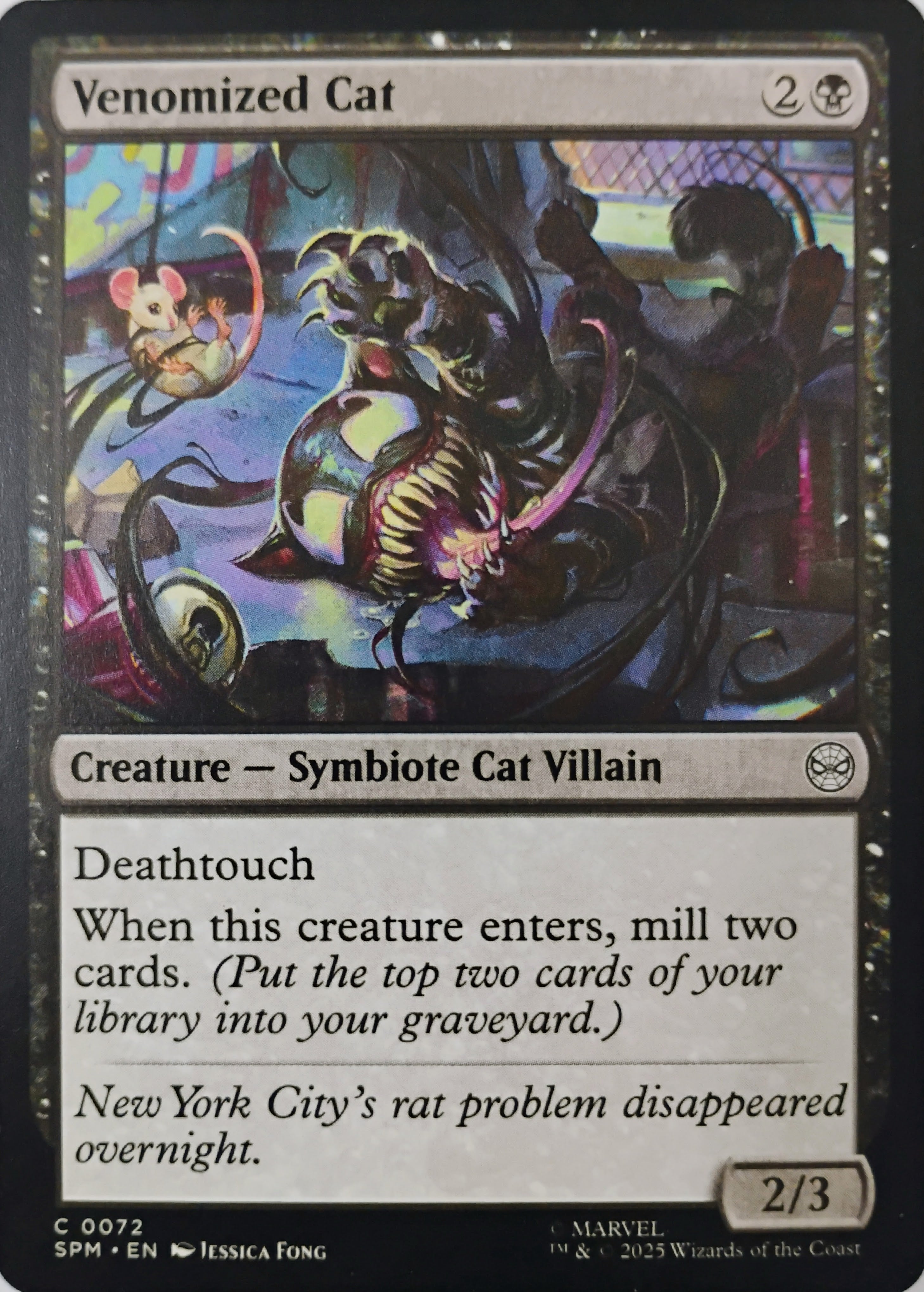 Magic tcg Venomized Cat 0072