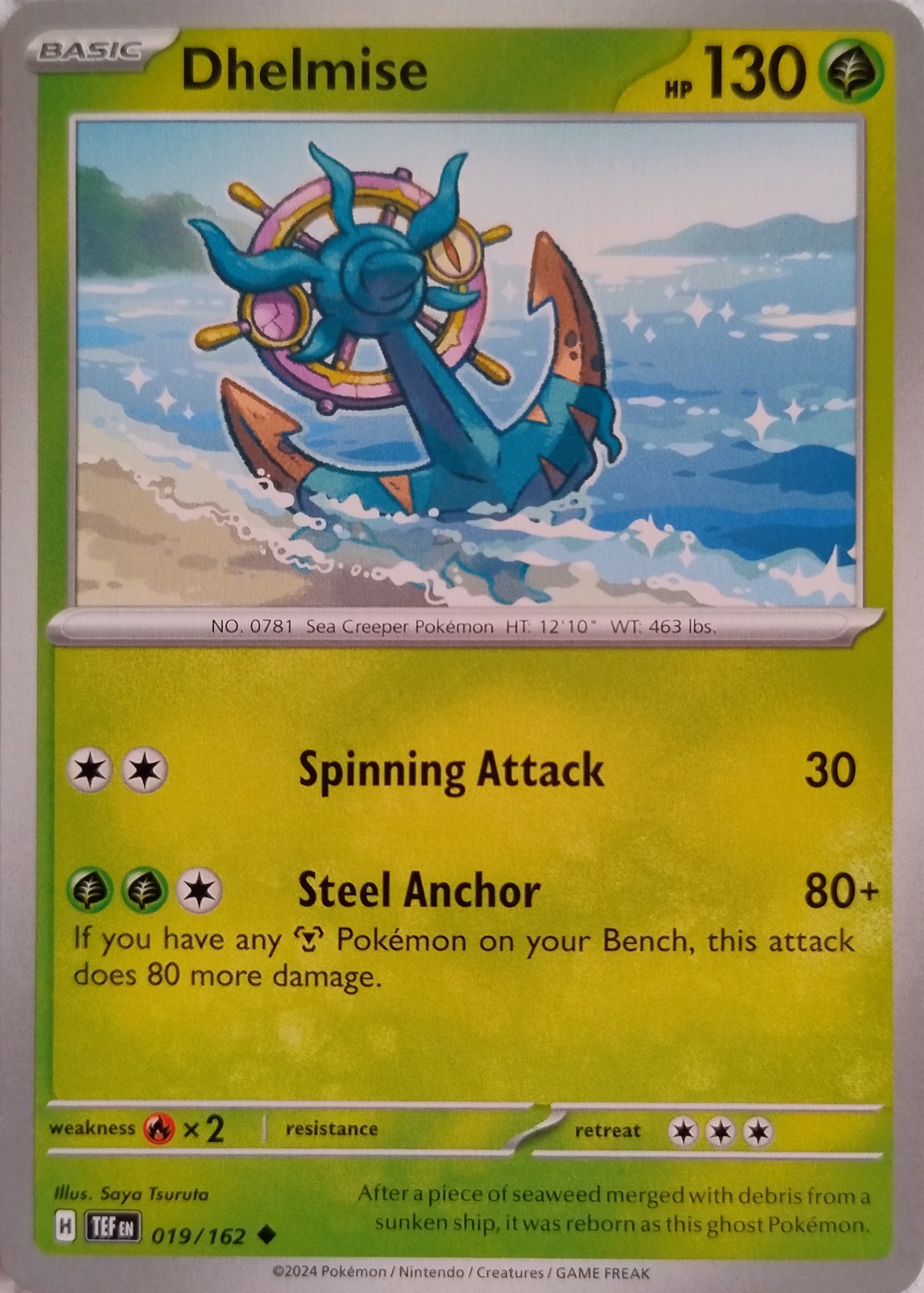 Pokémon Tcg Dhelmise 019/162