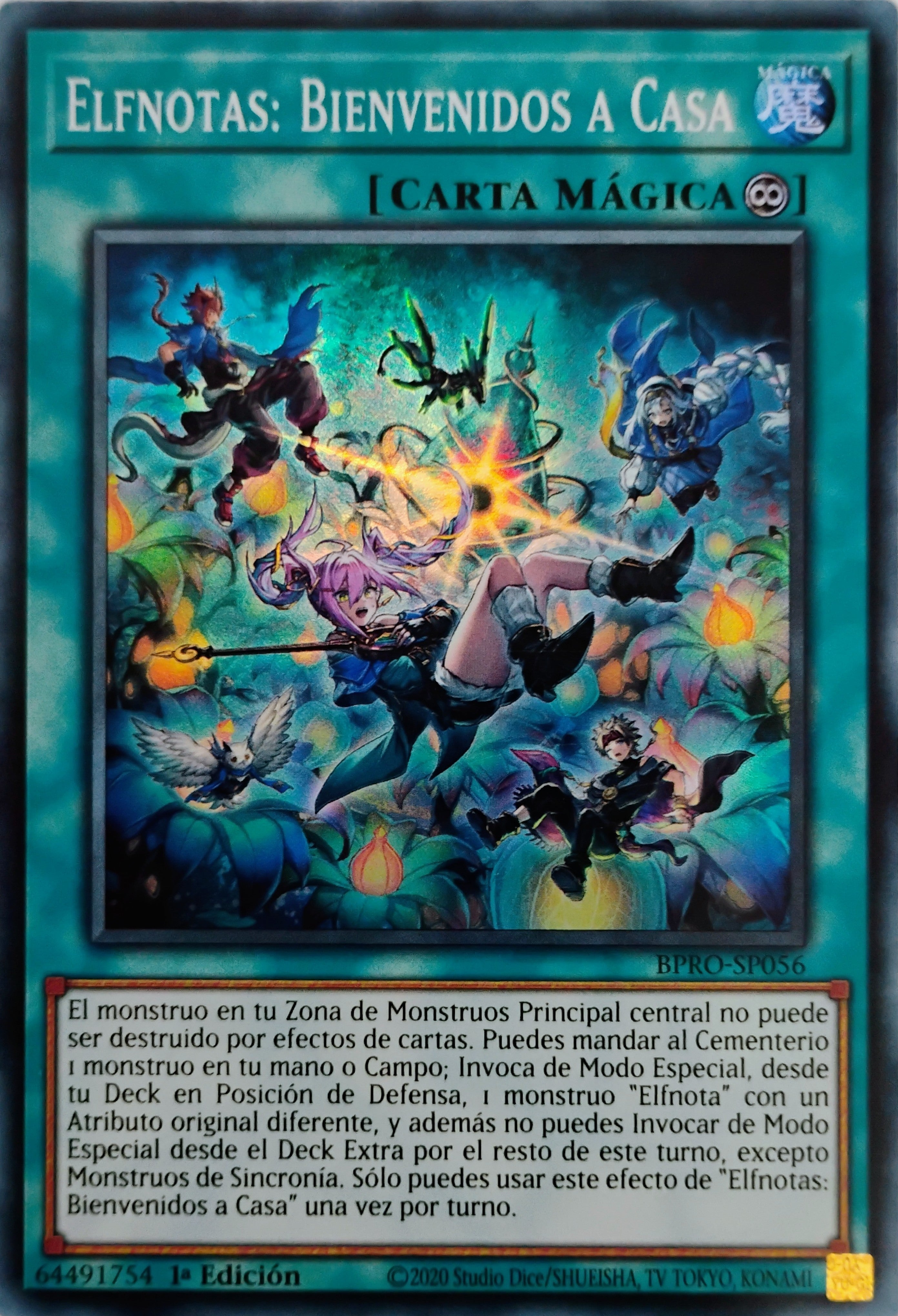 Yugioh! Elfnotas: Bienvenidos A Casa Bpro-sp056 Super Rara