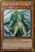 Yugioh! Raiza The Storm Monarch Pgld-En062 1st Edition Gold Rare