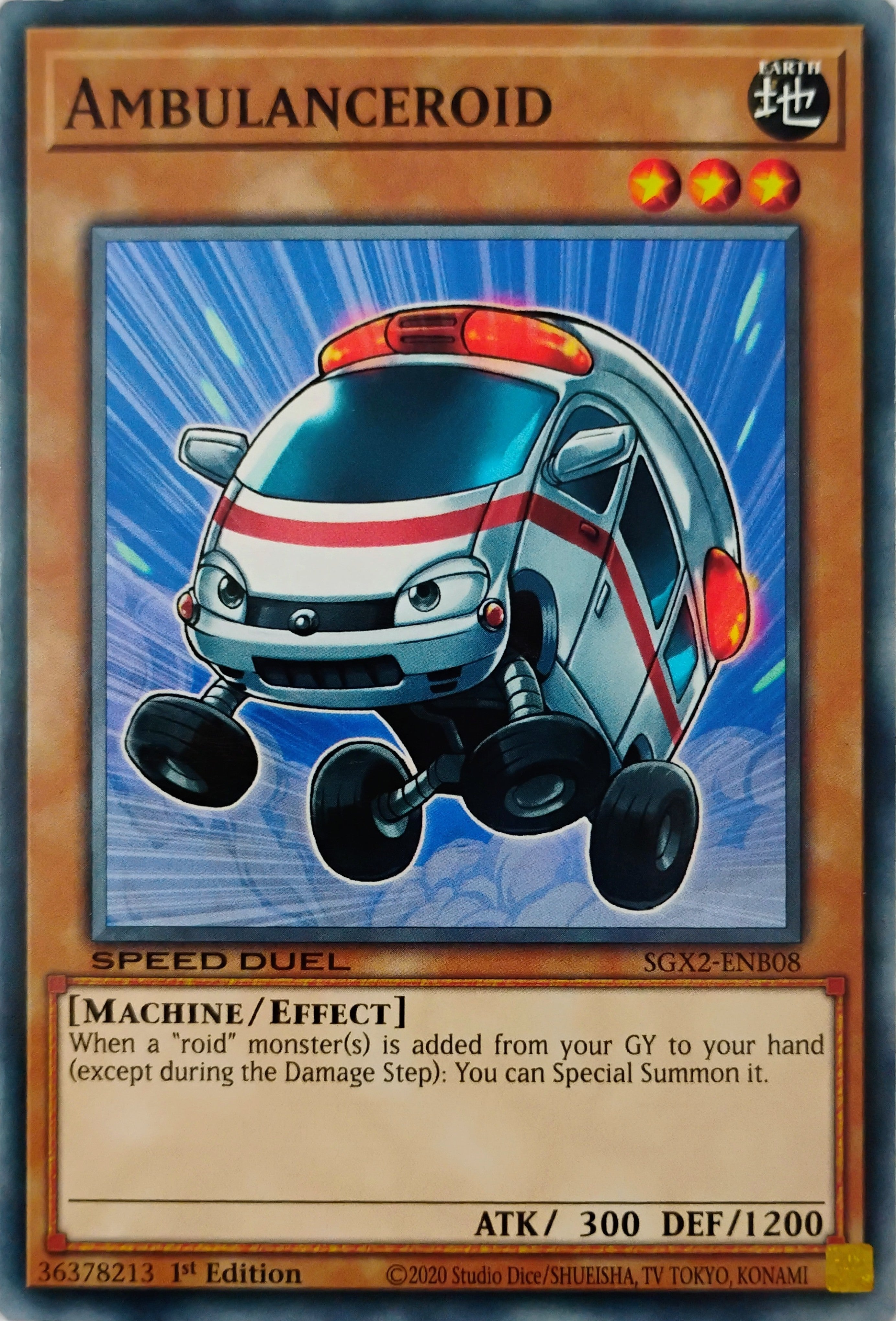 Yugioh! Ambulanceroid Sgx2-enb08 Speed Duel