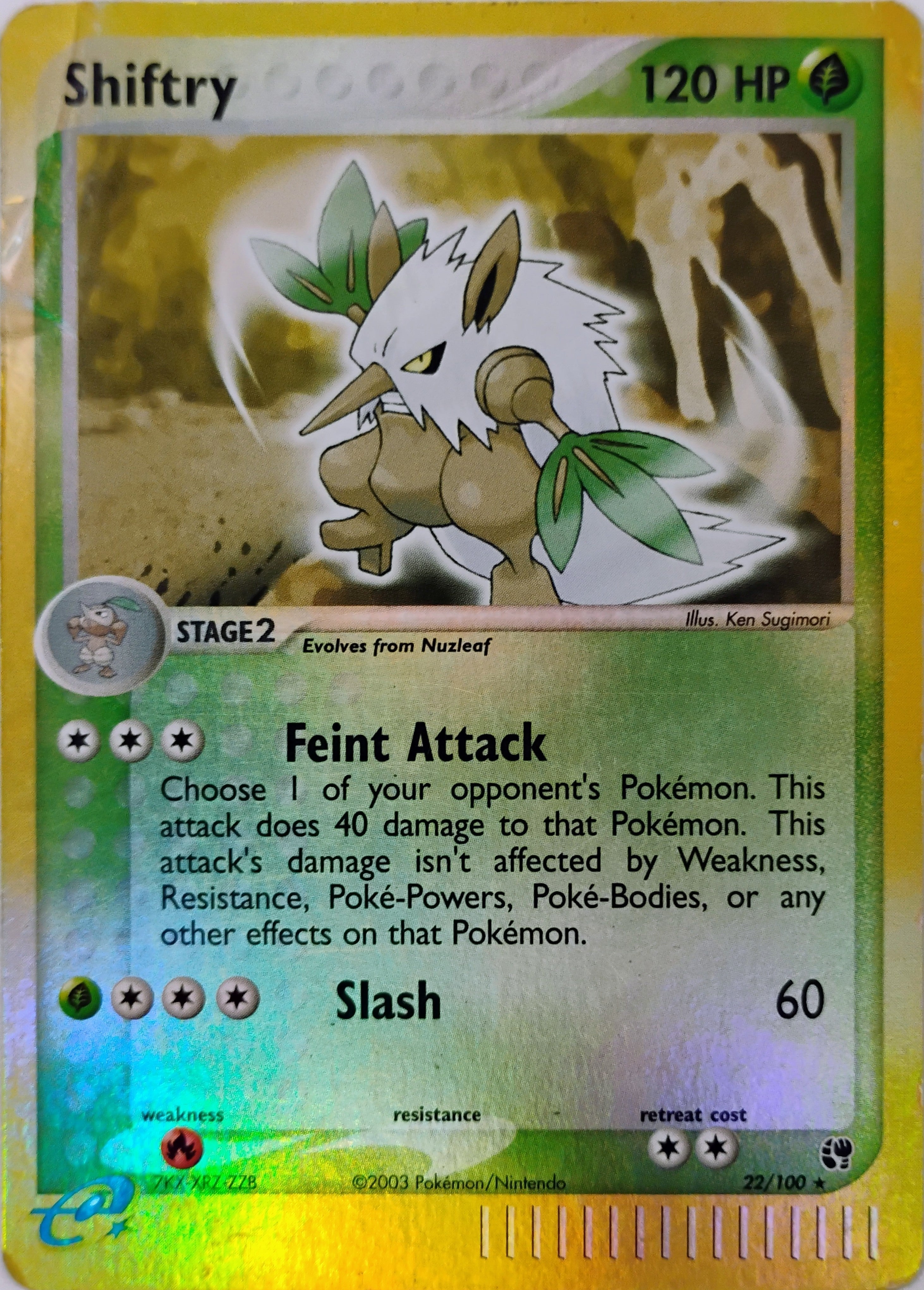 Pokémon tcg Shiftry 22/100 Reverse (DMG)