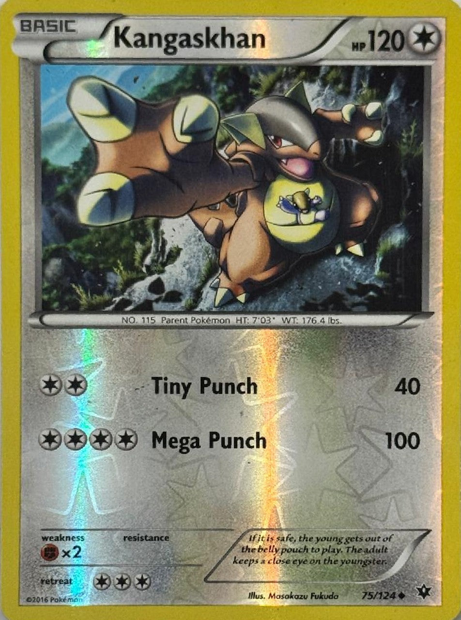 Pokémon Tcg Kangaskhan 75/124 Reverse