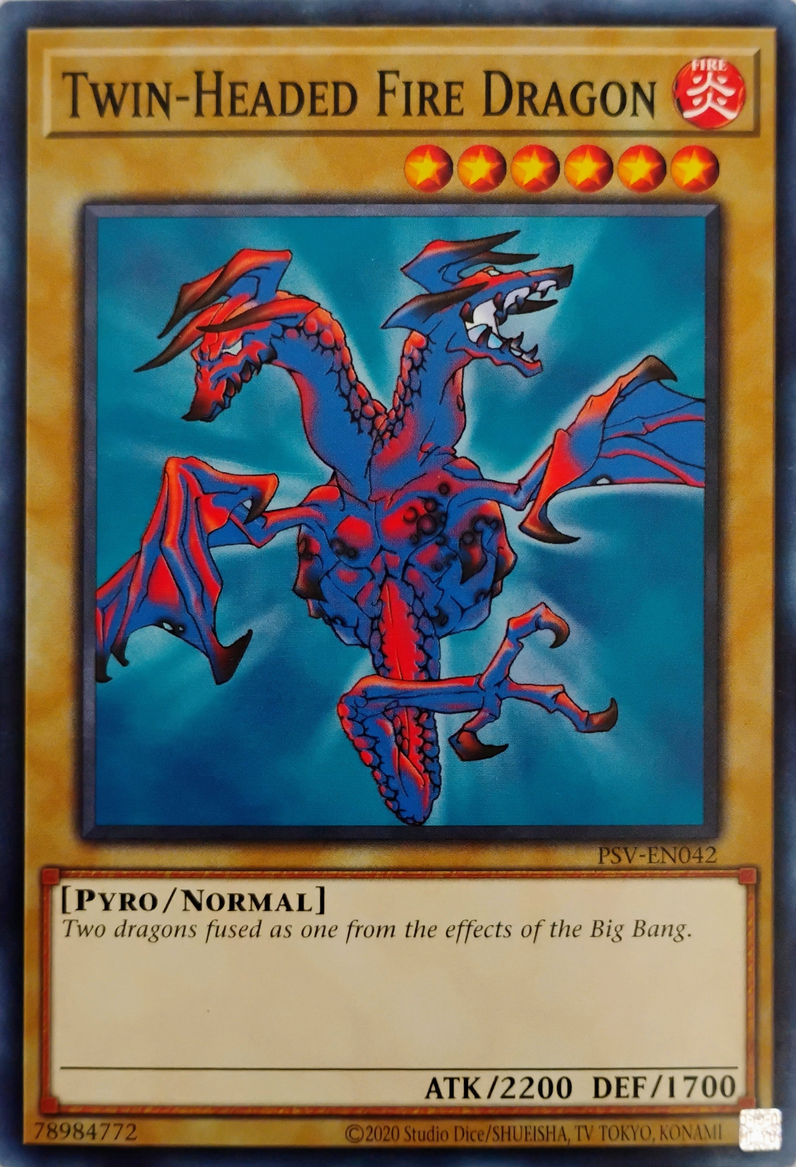 Yugioh! Twin-Headed Fire Dragon Psv-en042