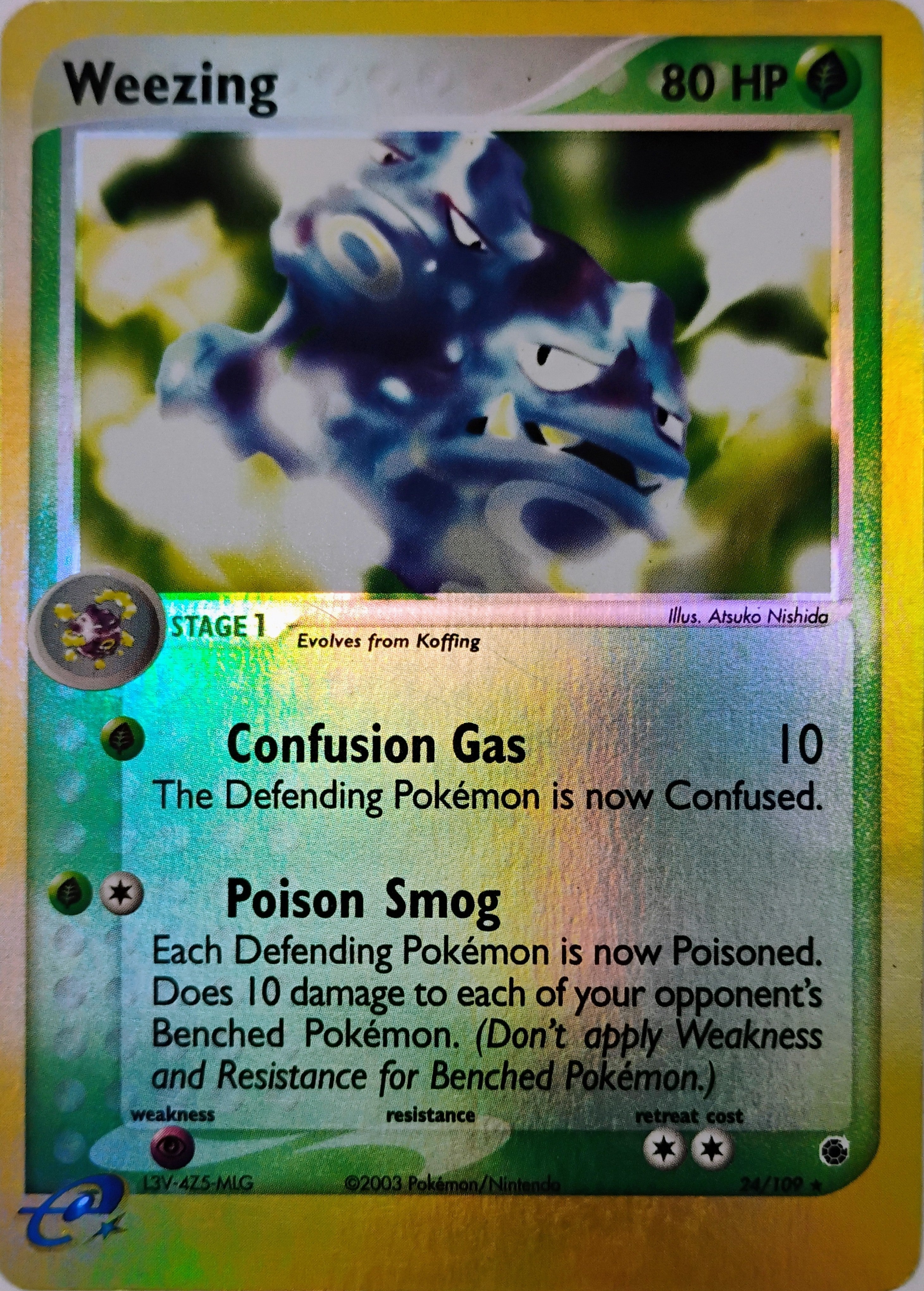 Pokémon tcg Weezing 24/109 Reverse