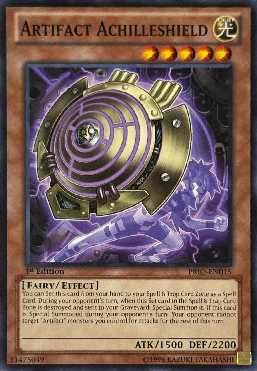 Yugioh! Artifact Achilleshield PRIO-EN015 1st Edition