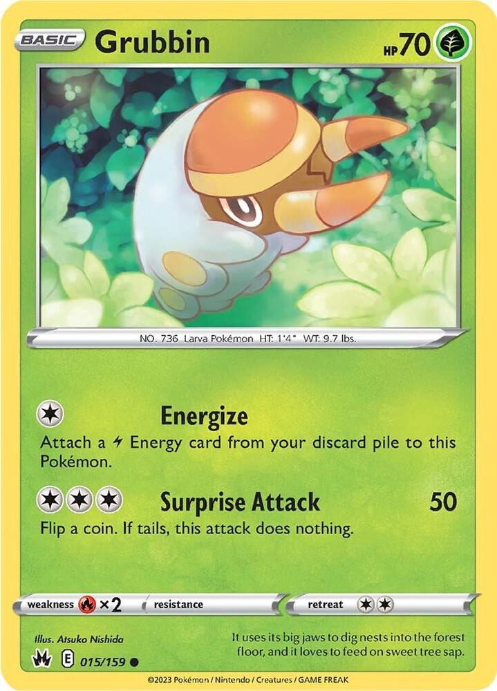 Pokémon Tcg Grubbin 015/159