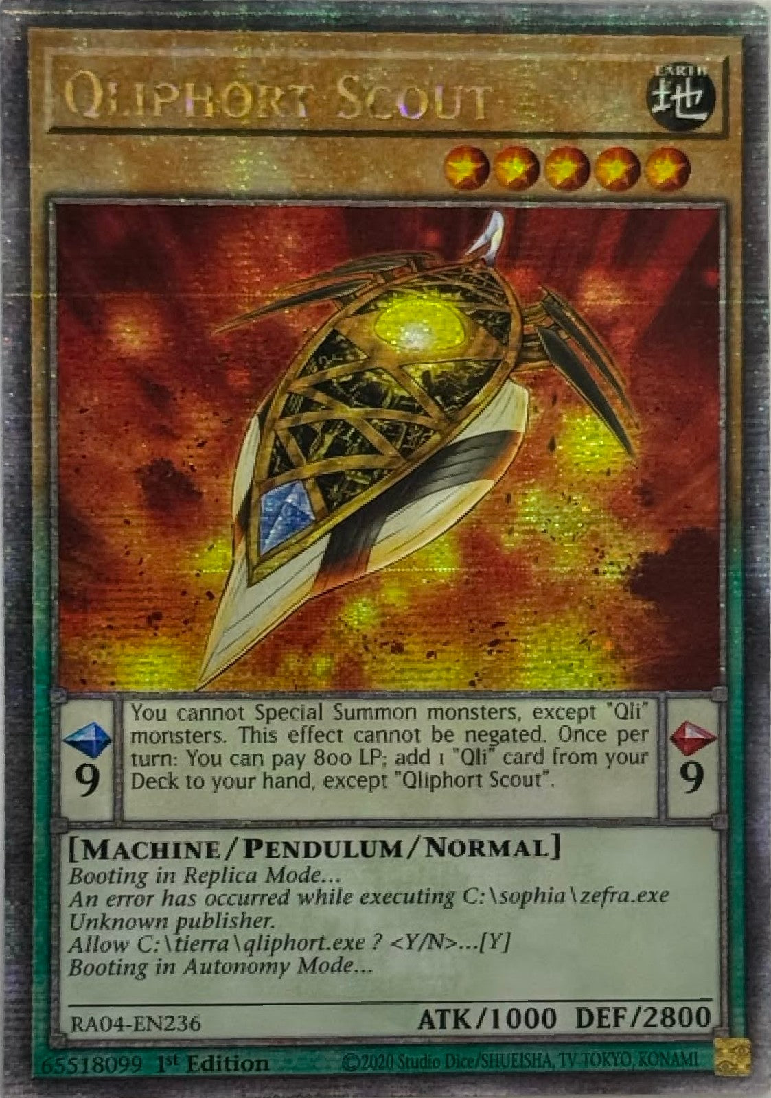 Yugioh! Oliphort Scout RA04-EN236 1st Edition Quarter