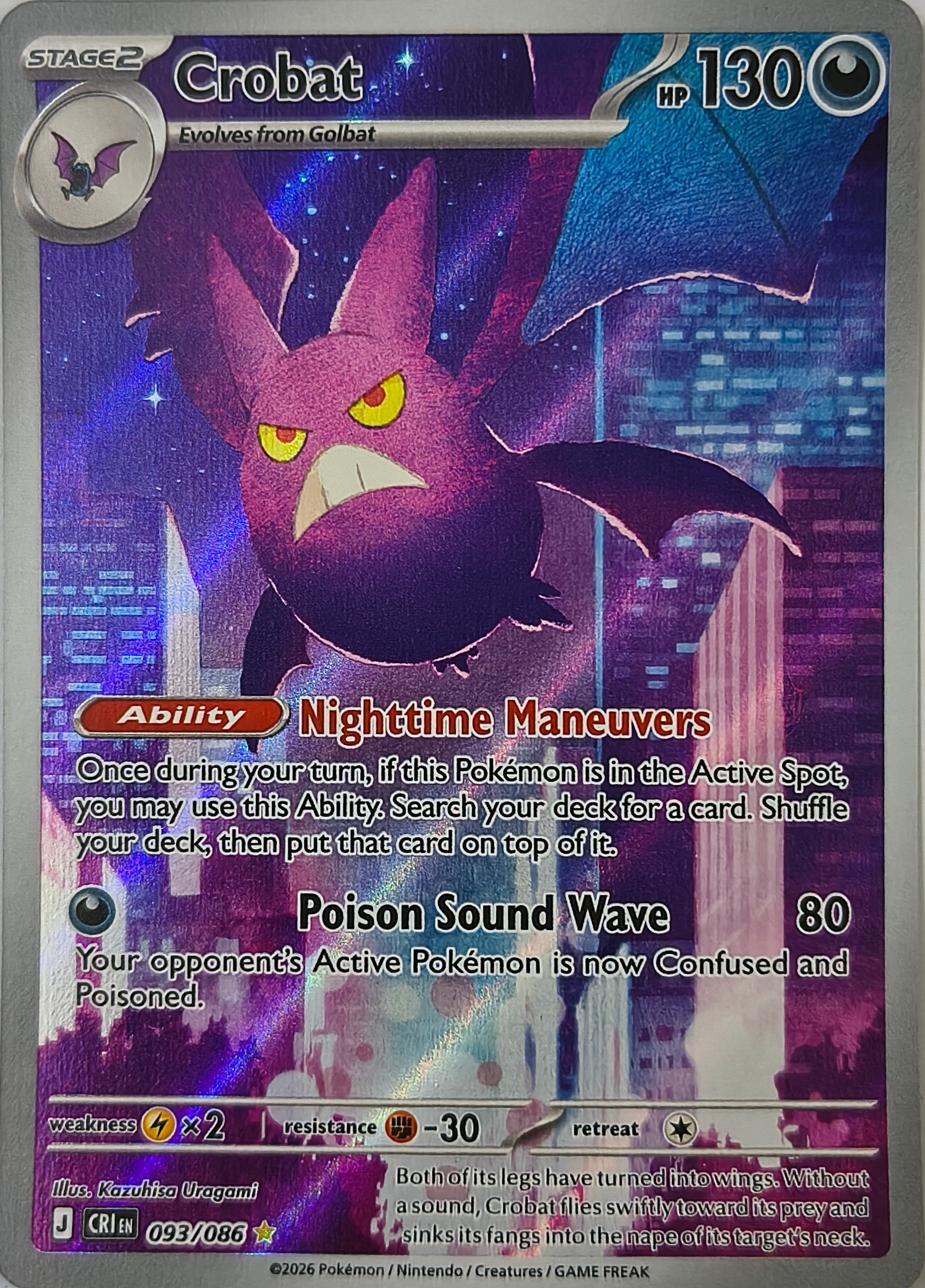 Pokémon tcg Crobat 093/086
