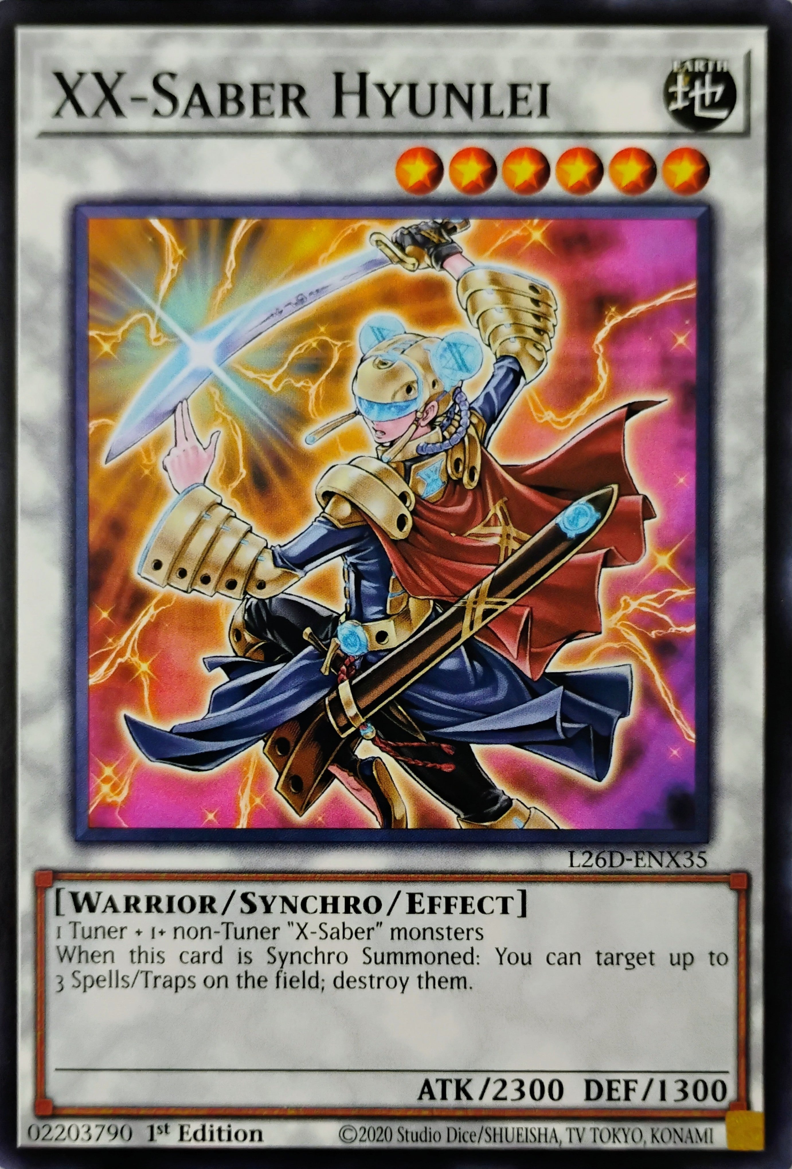 Yugioh! Xx-Saber Hyunlei L26D-ENX35 1st edition