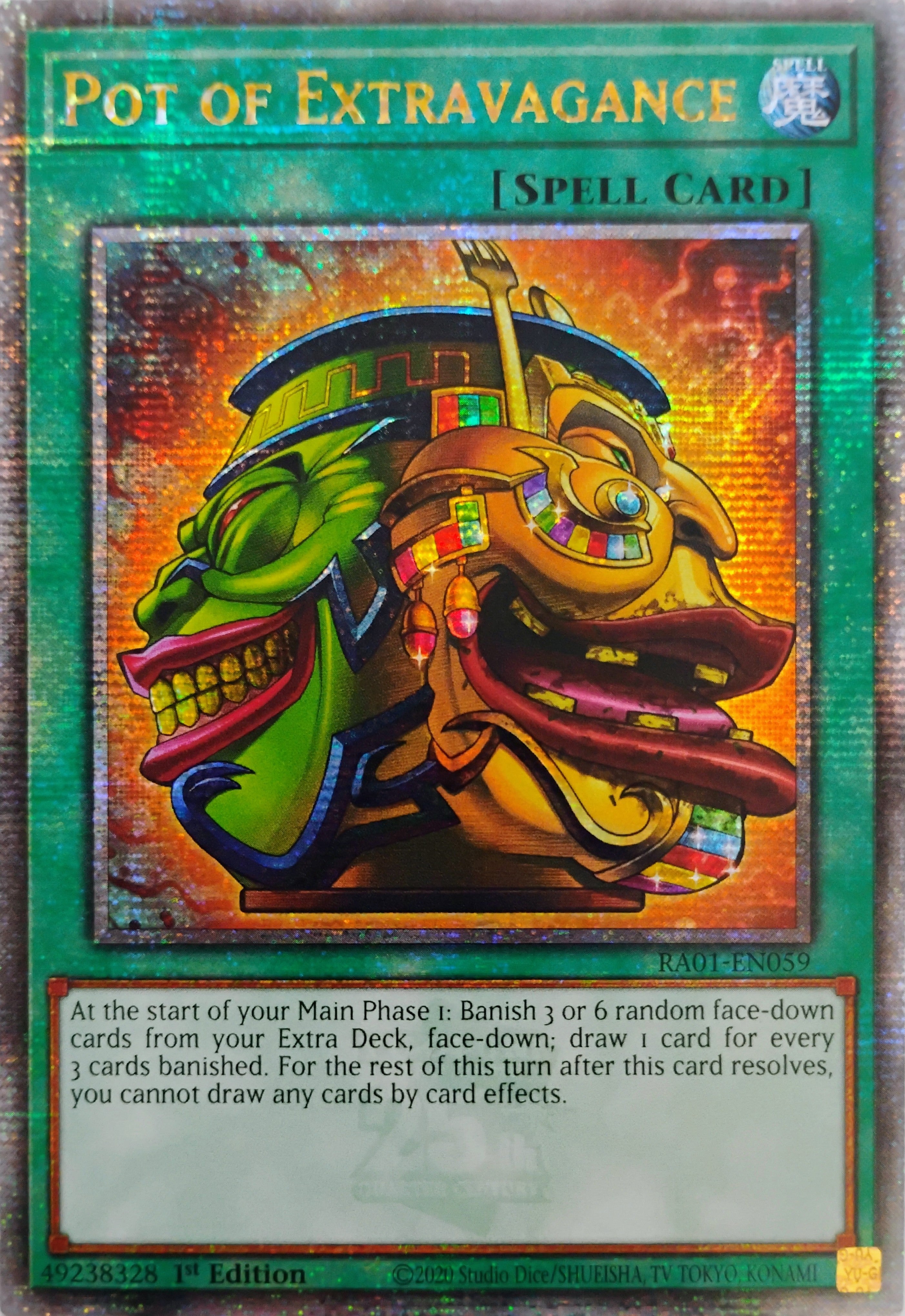 Yugioh! Pot Of Extravagance Ra01-en059