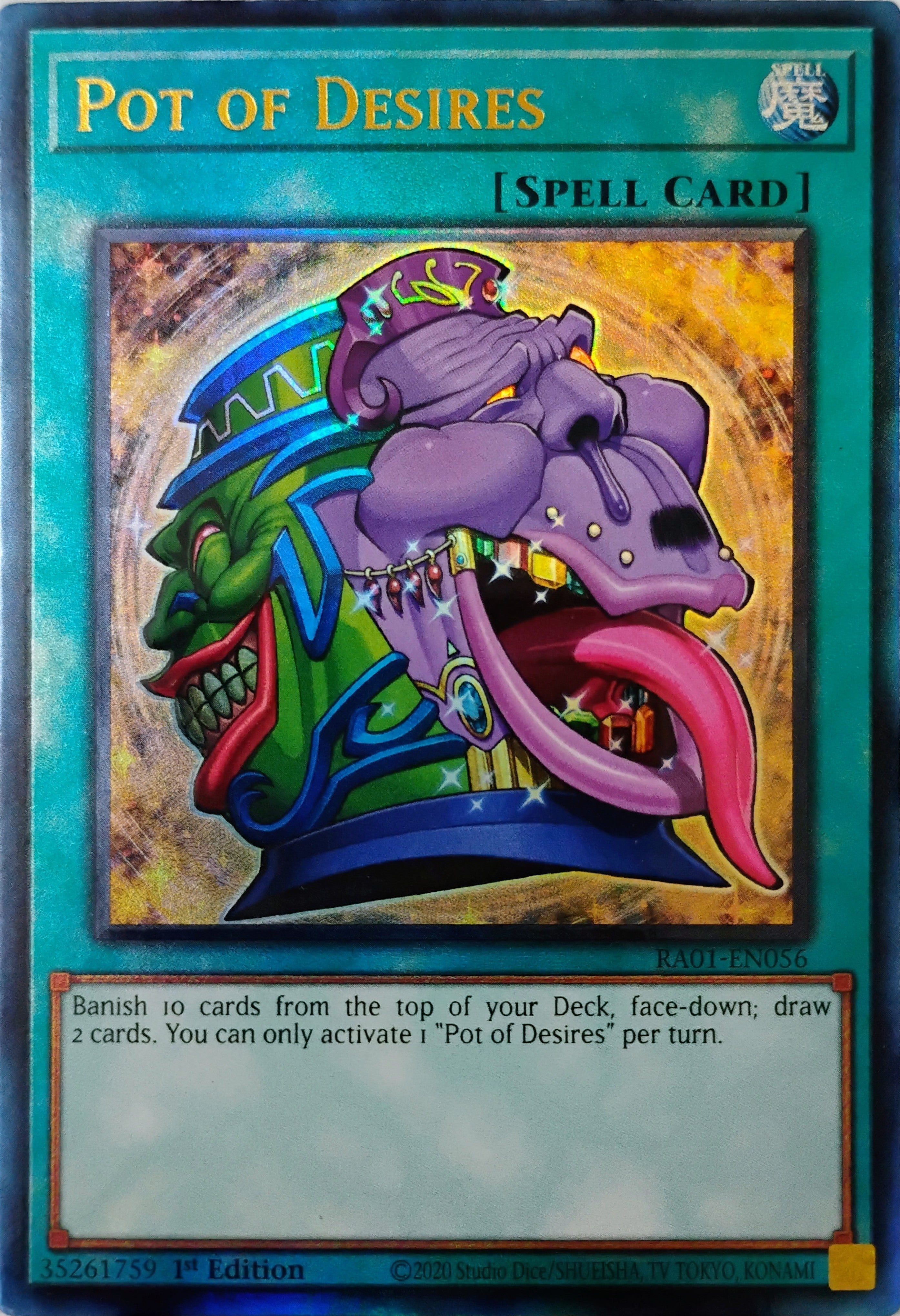 Yugioh! Pot Of Desires Ra01-en056 Ultimate