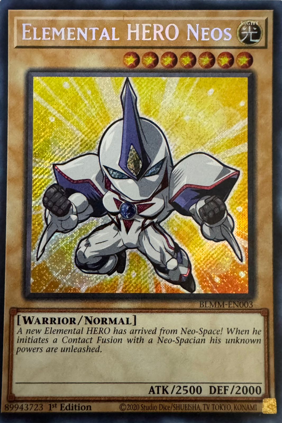 Yugioh! Elemental HERO Neos Blmm-en003 1st Edition Secreta